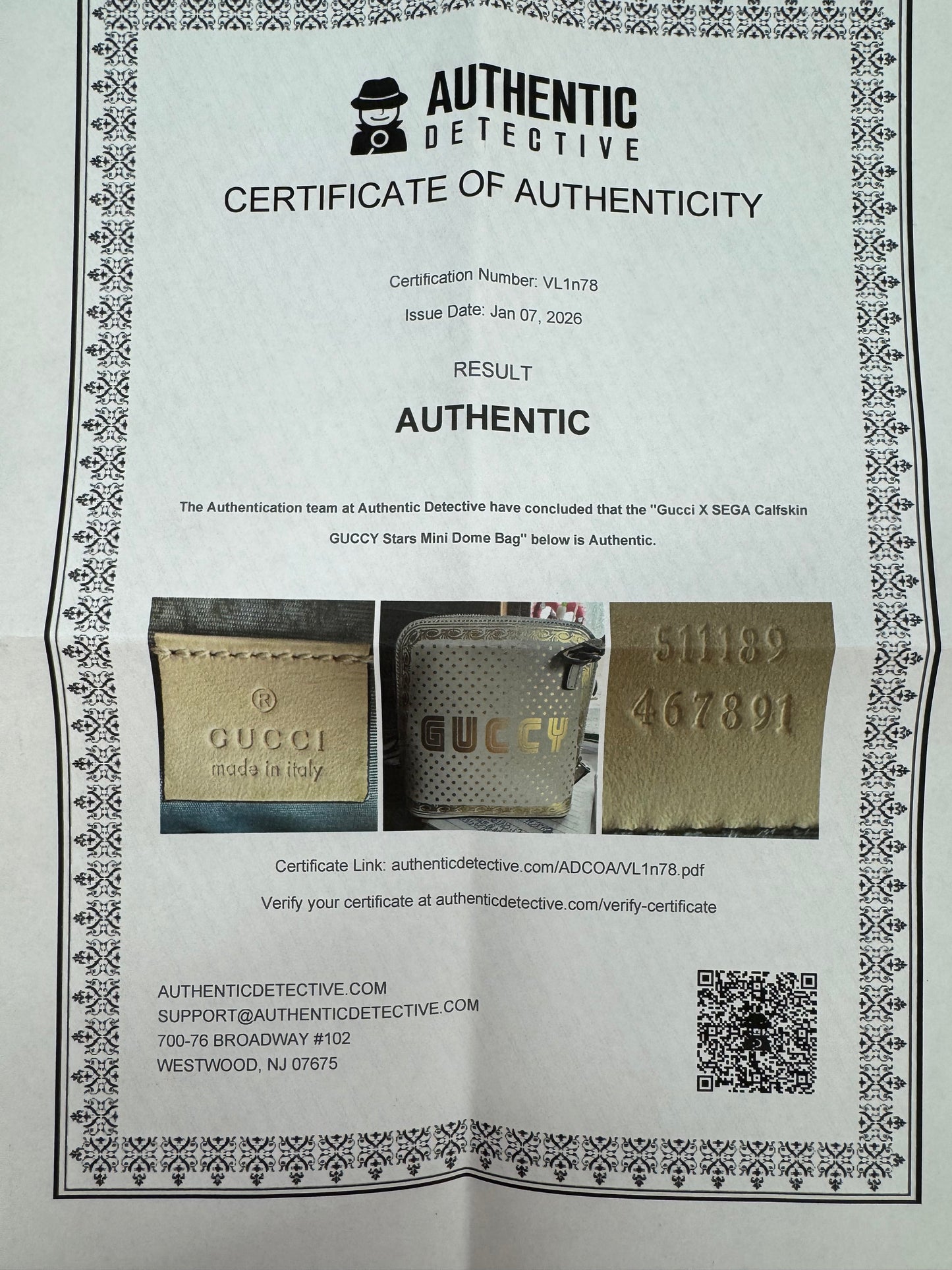 Gucci X Sega Mini Star Dome Crossbody