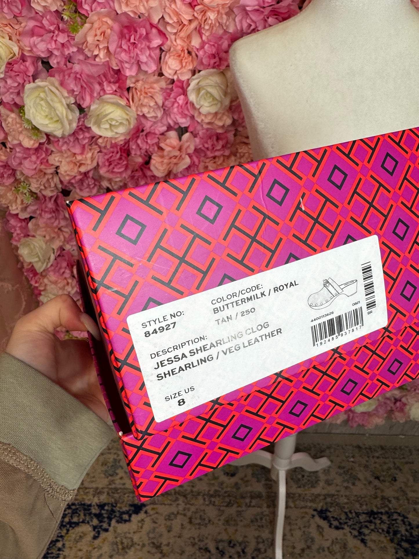 Tory Burch Jessa Sherling Clog Size 8