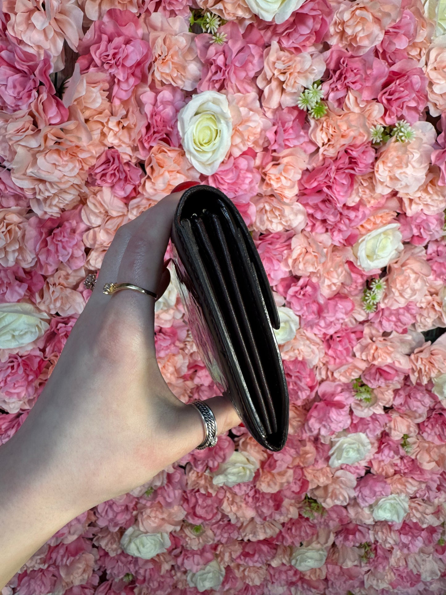 Louis Vuitton Oxblood/Deep Brown Sarah Wallet