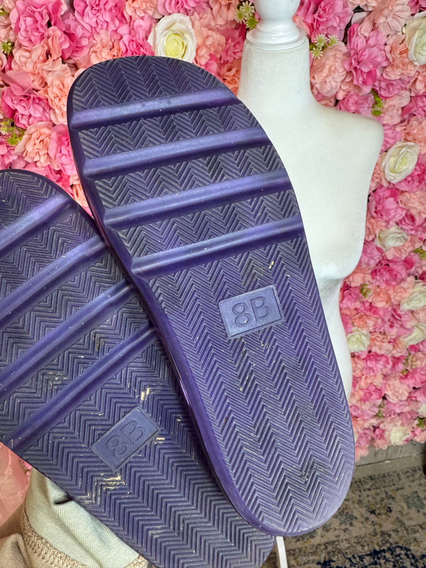 Tory Burch Bubble Jelly Slides Size 8