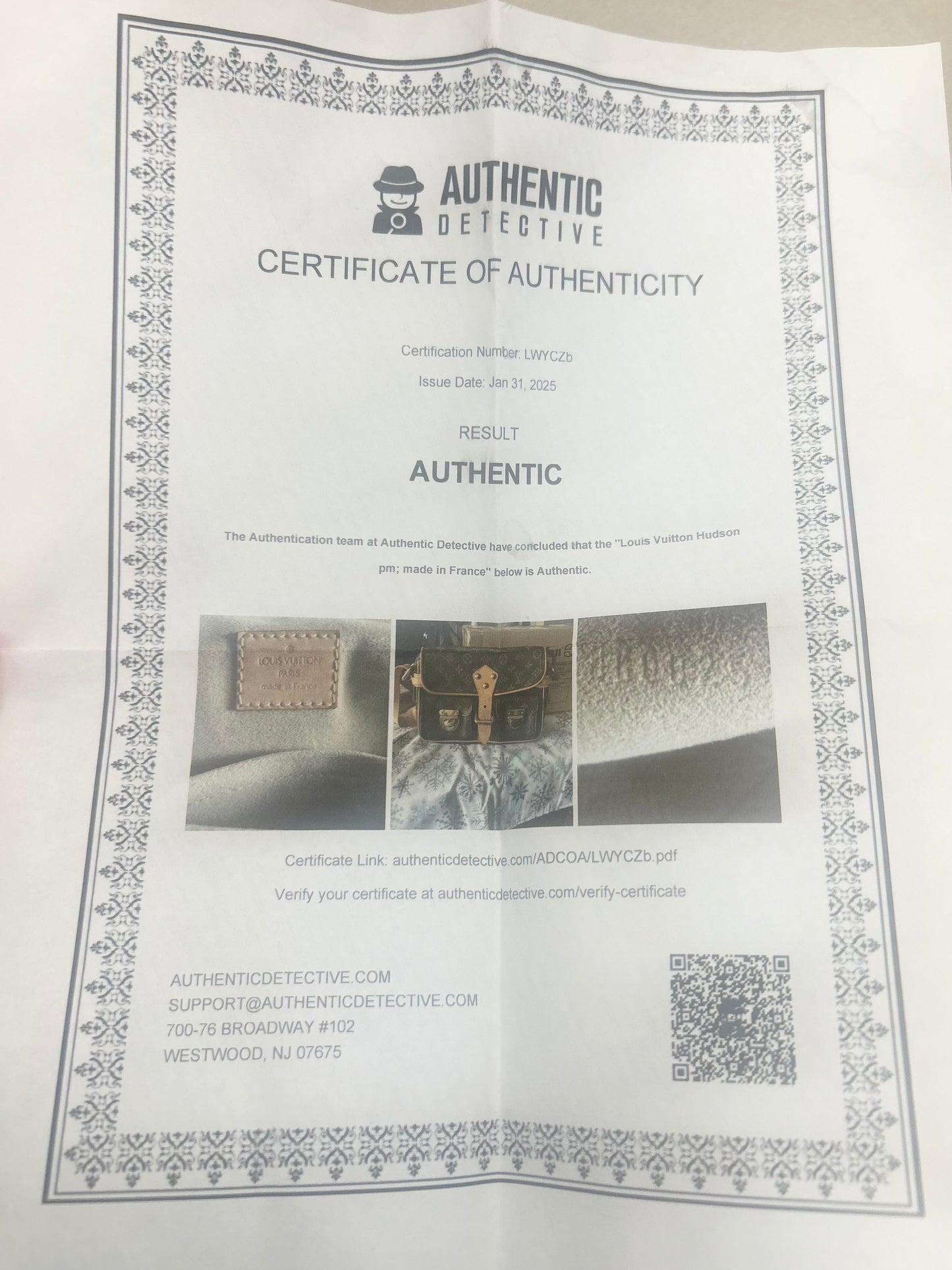 Louis Vuitton Hudson PM Shoulder Bag