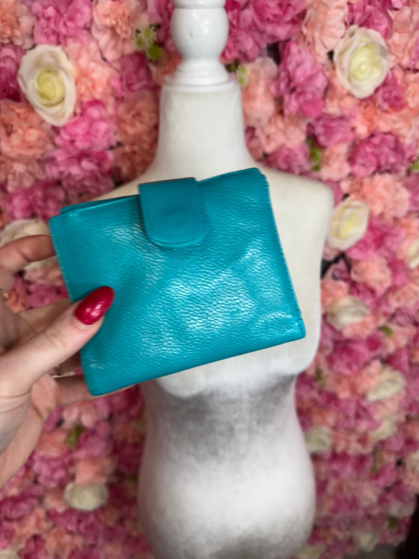 Blue Beach Theme Chanel Canvas Bag With Matching Wallet