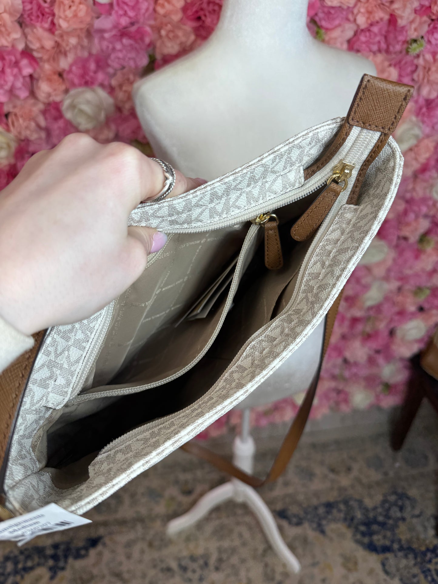 Neutral Michael Kors Crossbody