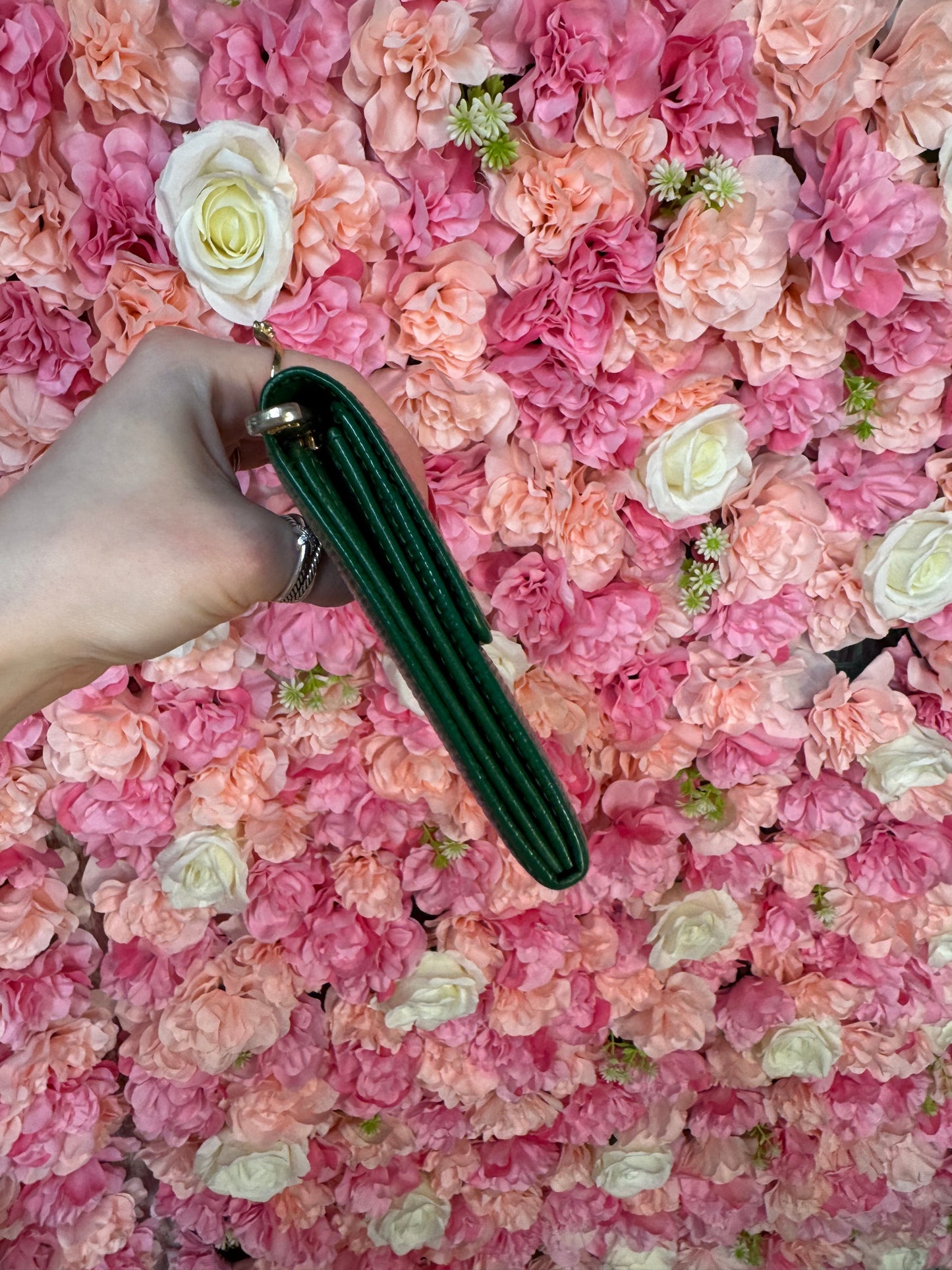 Green Louis Vuitton Sarah Epi Wallet