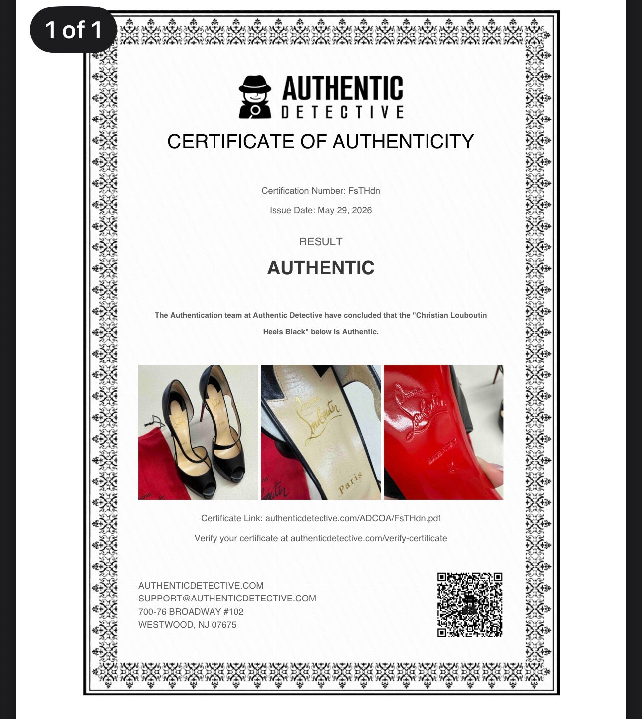 Christian Louboutin Catchy Two 120 Size 41