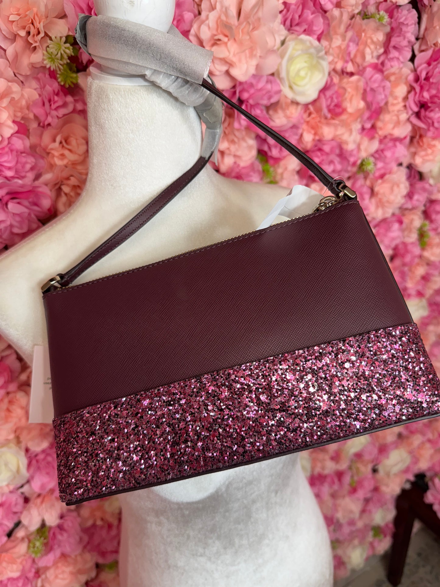 NWT Kate Spade Cherrywood Glitter Crossbody