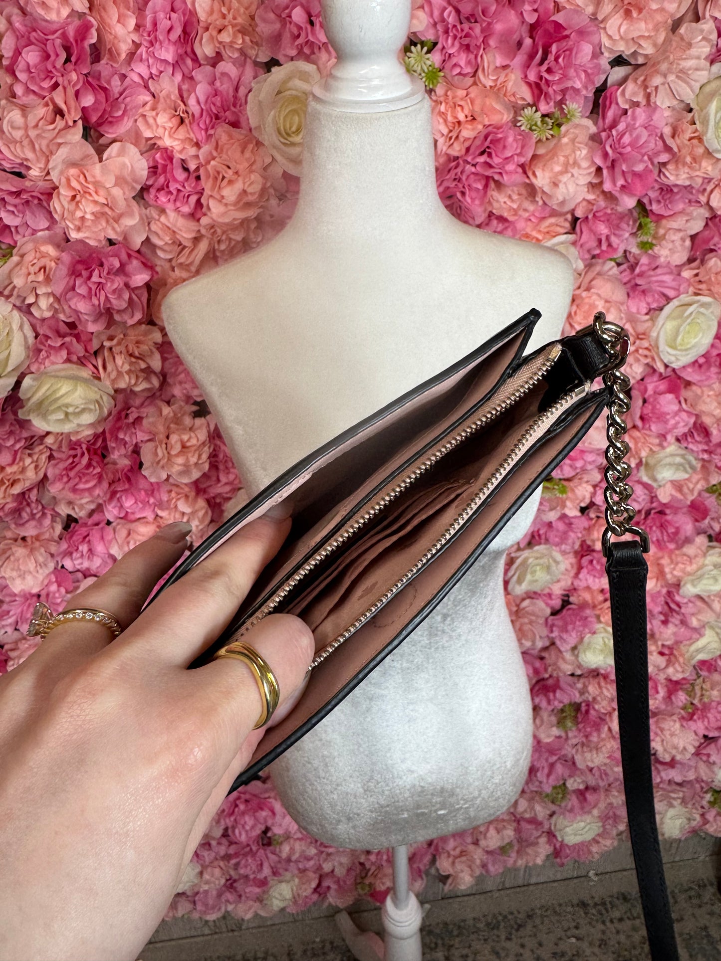 Black & Gold Chain Kate Spade Crossbody