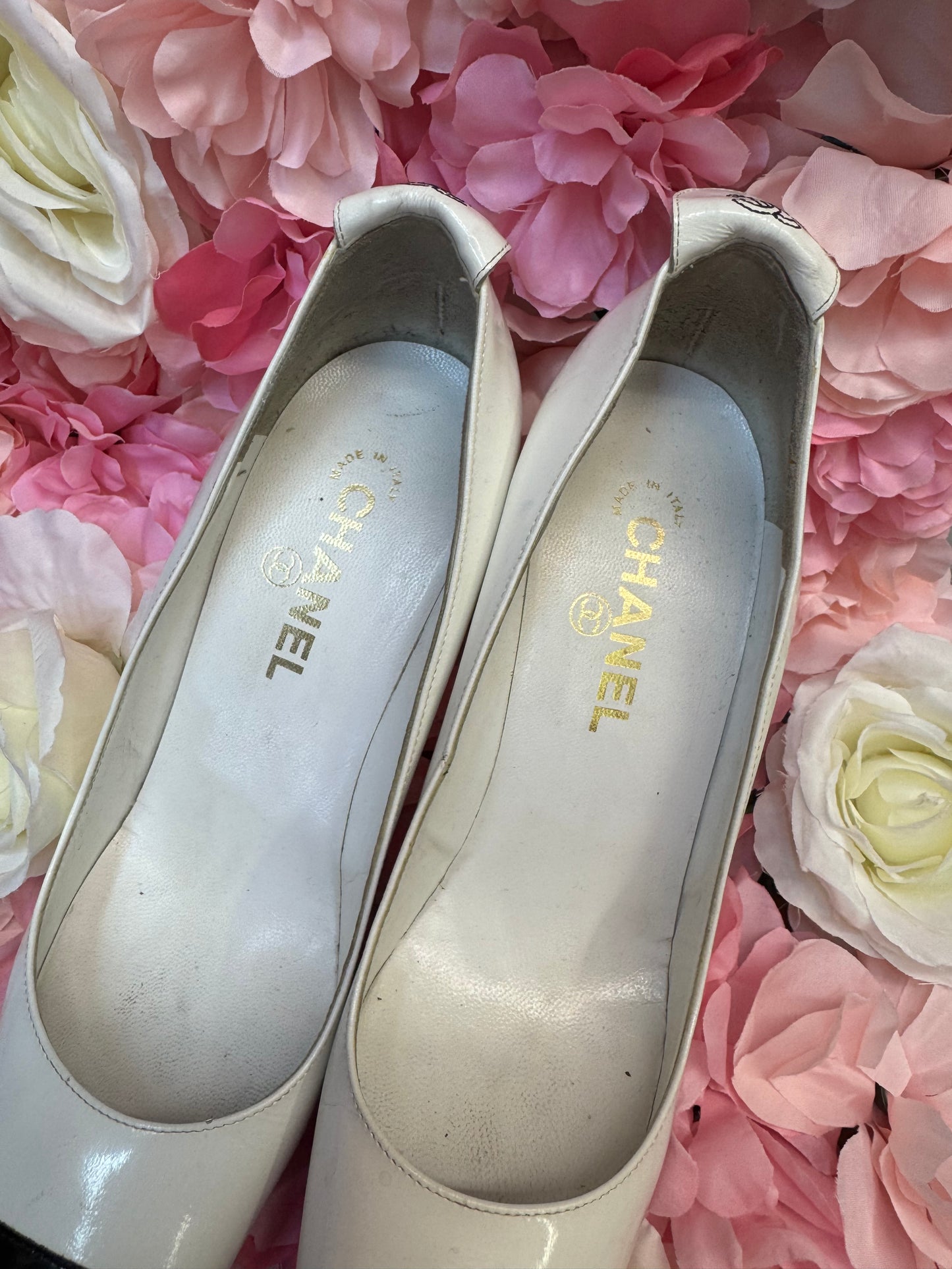 Vintage Chanel Lambskin Heels Size 39
