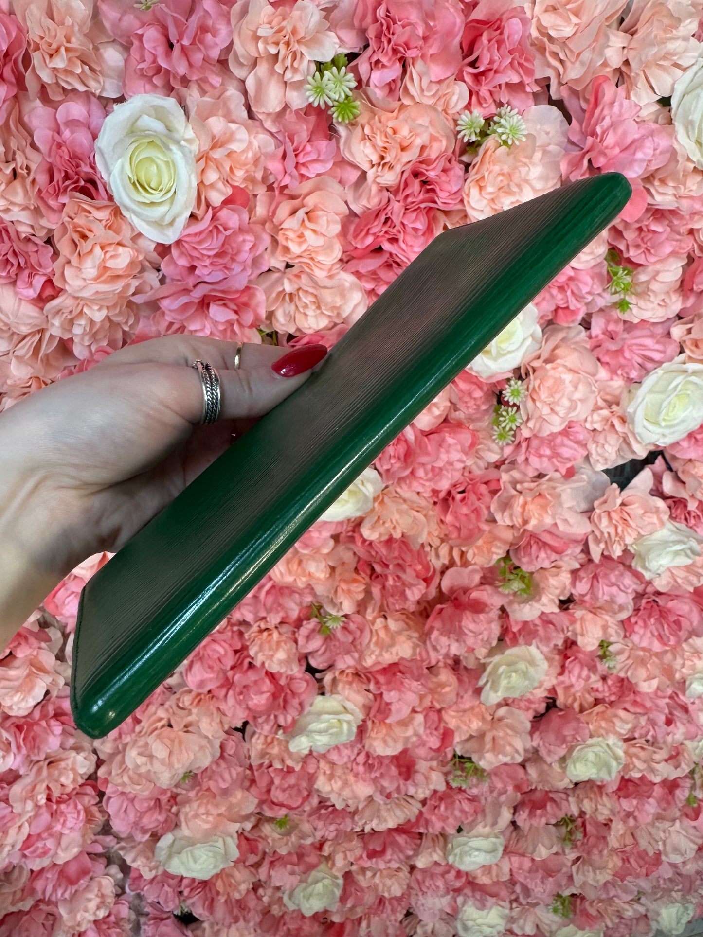 Green Louis Vuitton Sarah Epi Wallet