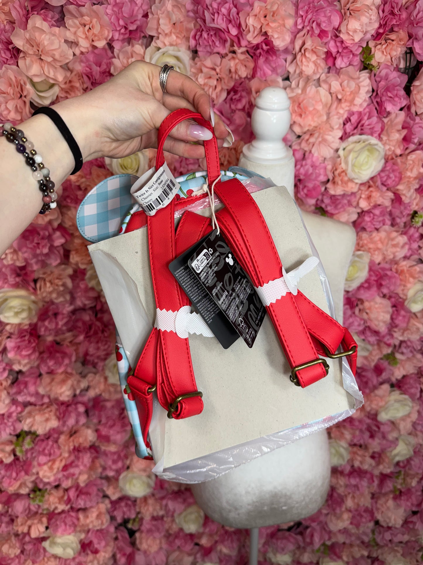 NWT Loungefly Disney Minnie Mouse Cherry Backpack Purse