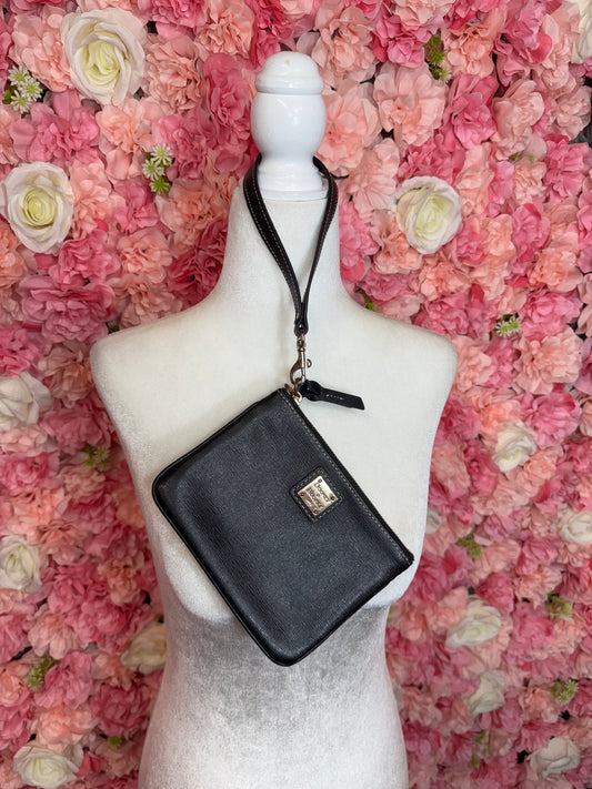 Black  Dooney & Bourke Wristlet