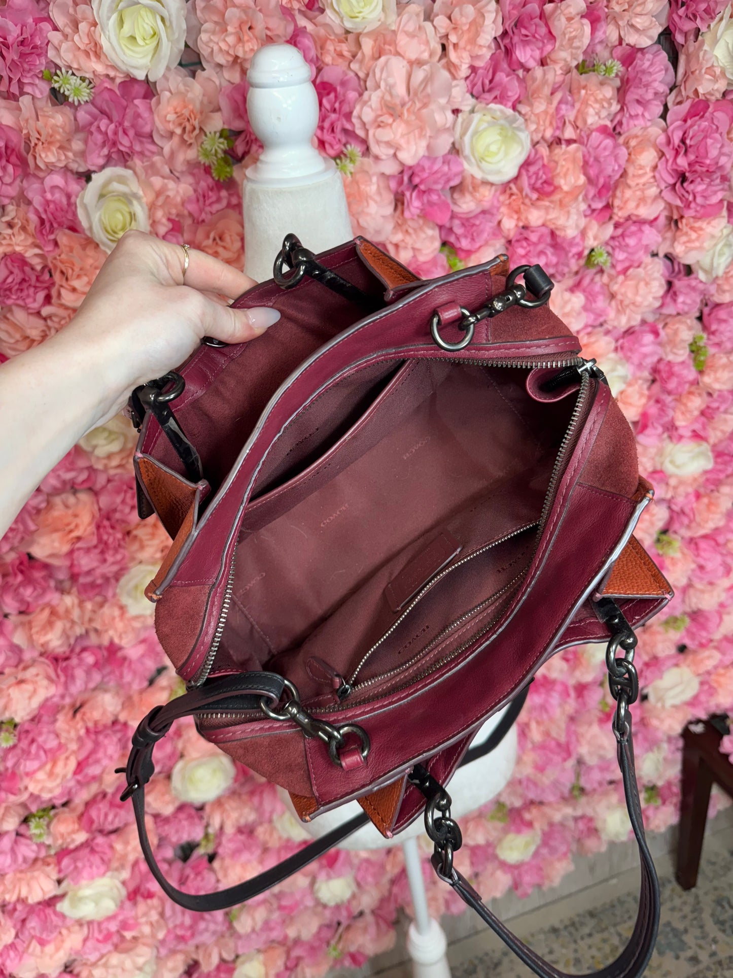 Coach Dreamer 36 Colorblock With Long Strap