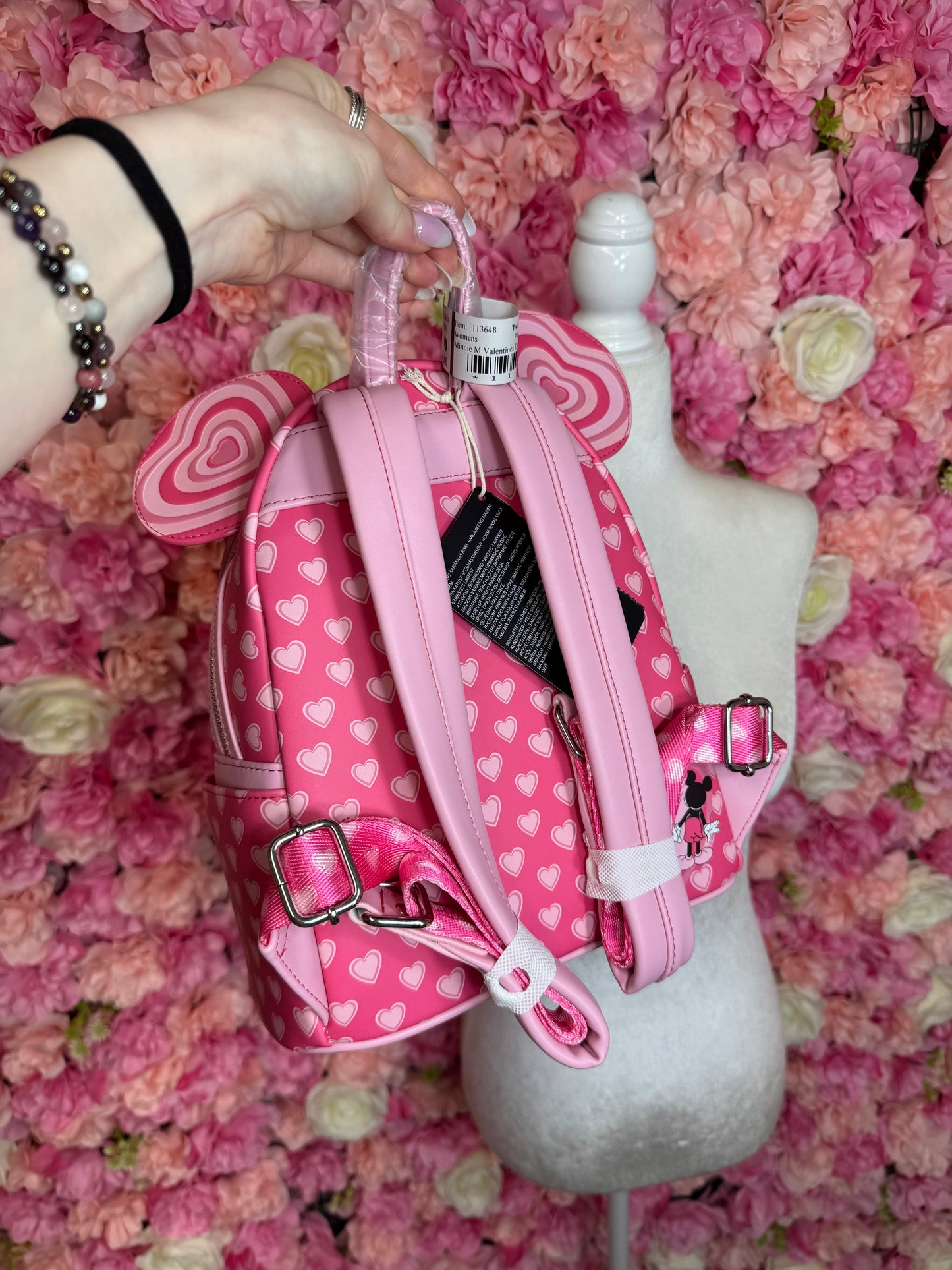 NWT Disney Loungefly Minnie and Mickey Valentines Day Backpack Purse
