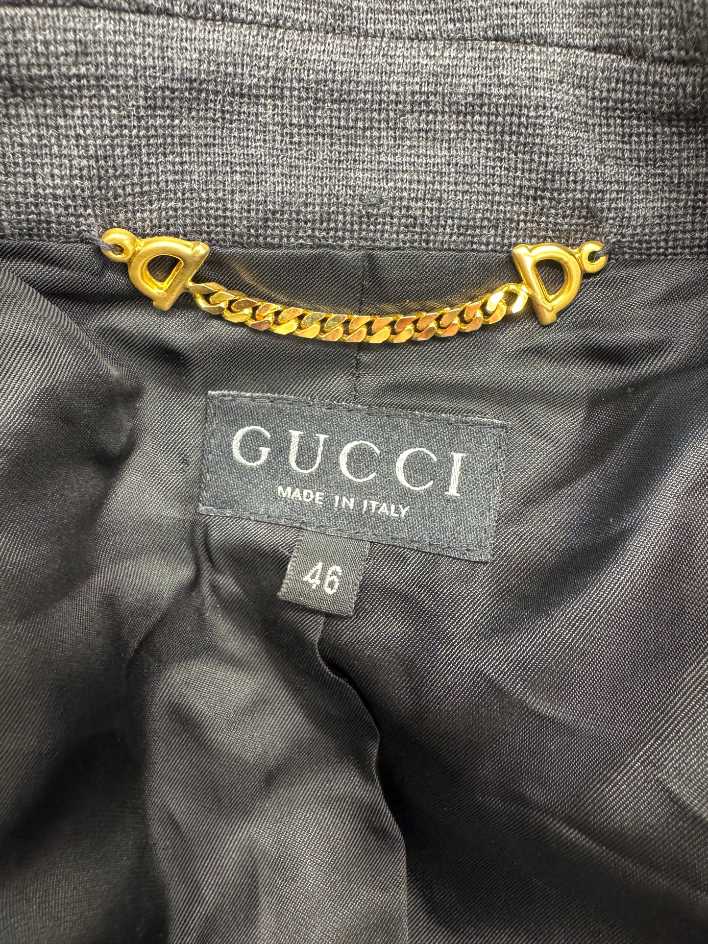 Lana Wool Gucci Blazer Size 46 As Is