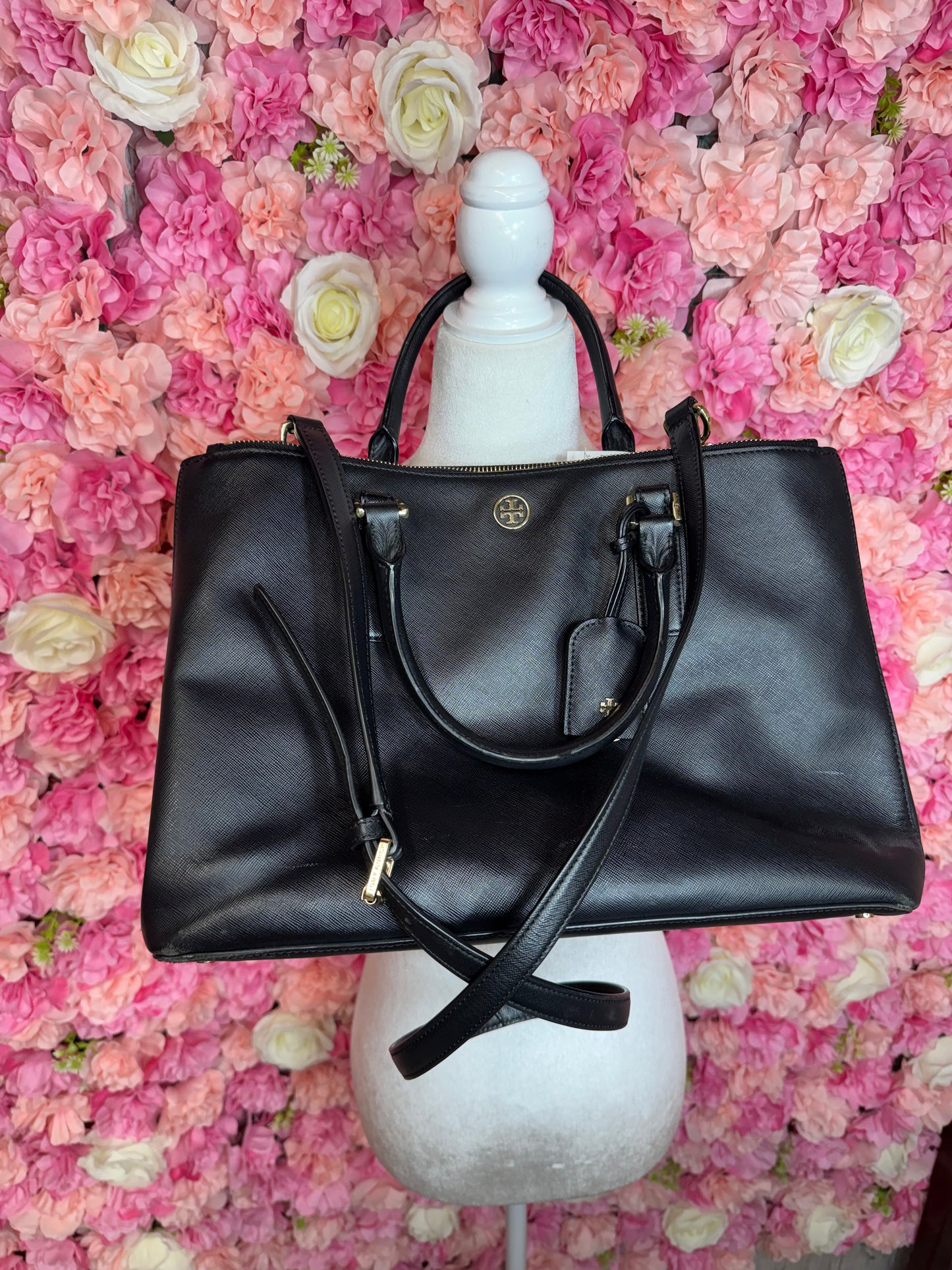 Black Tory Burch Robinson Tote