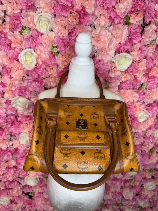 MCM Cognac Handbag