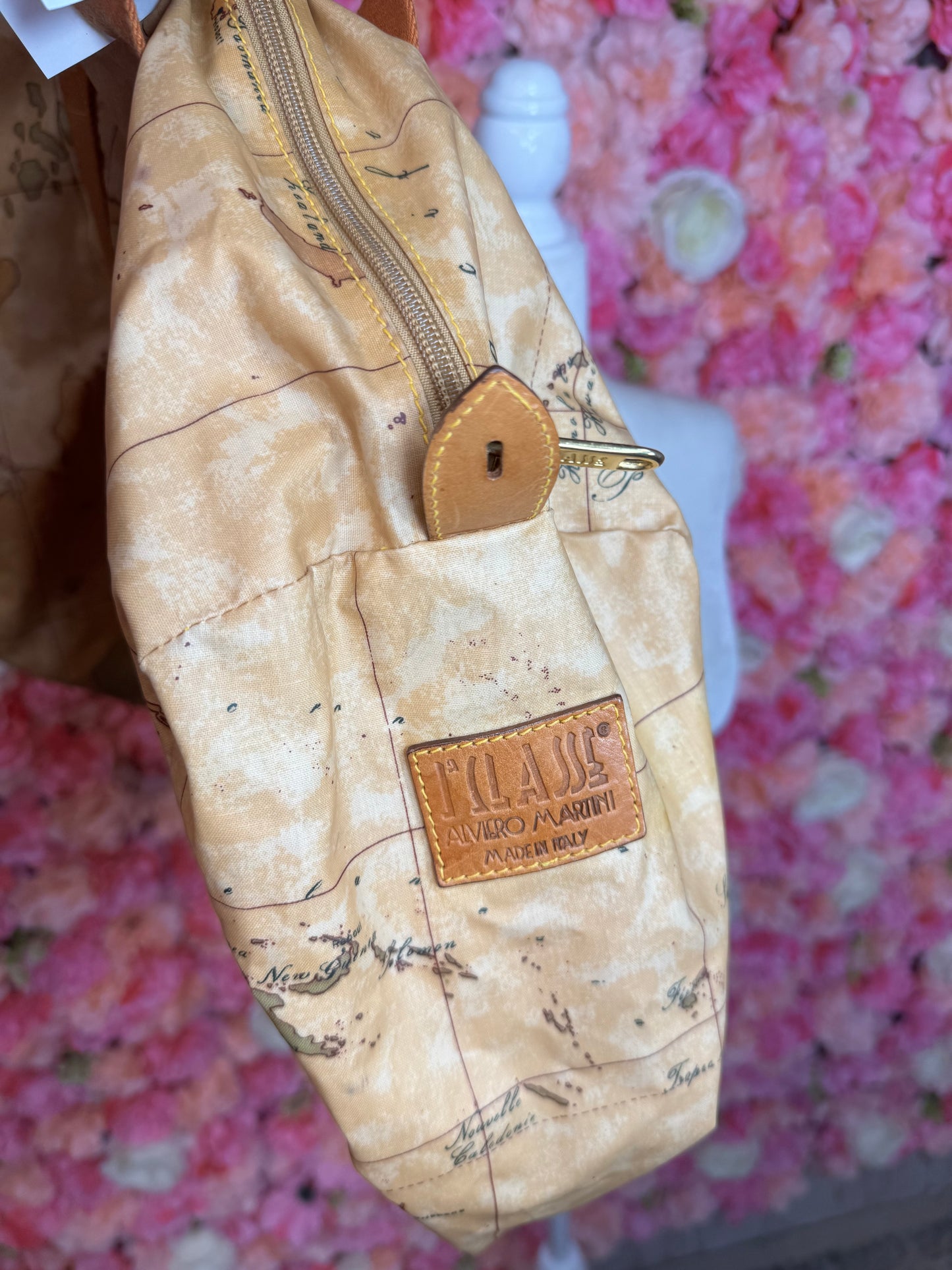 Alviero Martini Made In Italy Map Weekend Duffle Bag