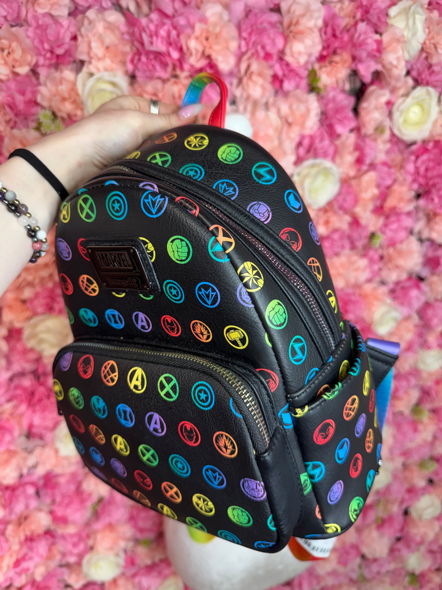 Disney Loungefly Marvel Pride Backpack Purse