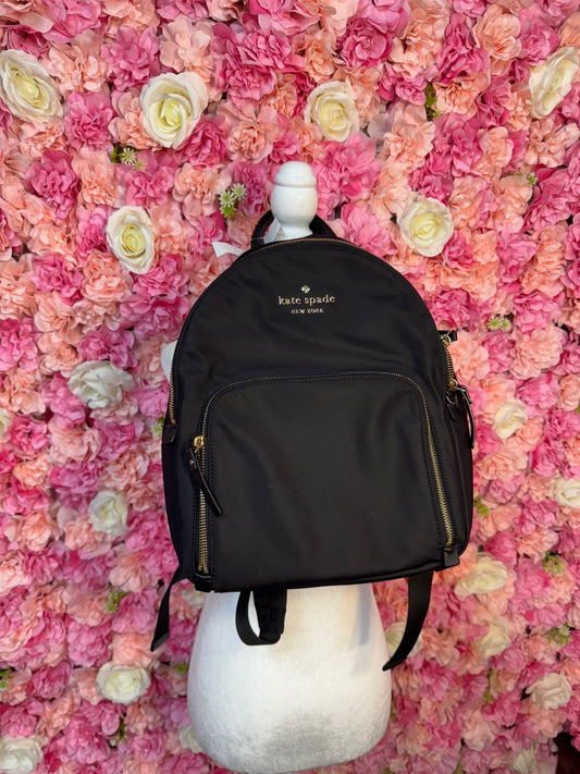 Kate Spade Black Nylon Backpack