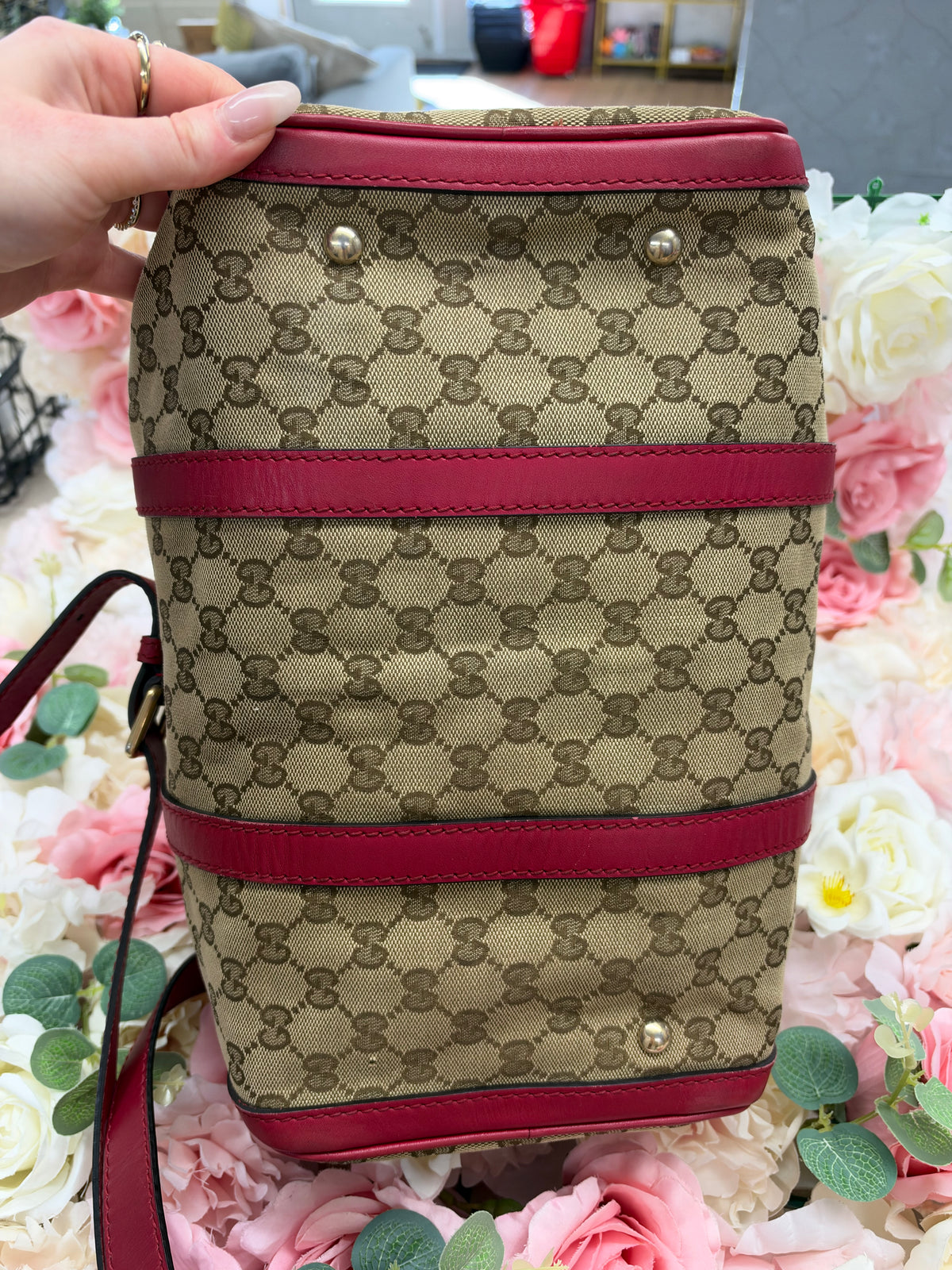 Gucci Canvas Bag With Strap