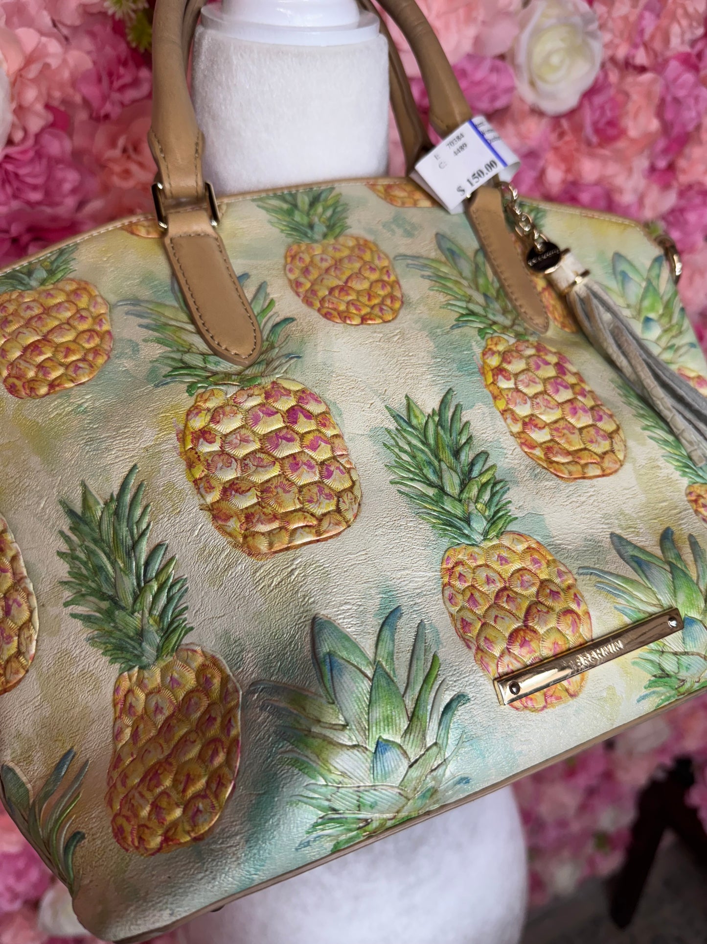 Brahmin Duxbury Pompano Pineapple Satchel