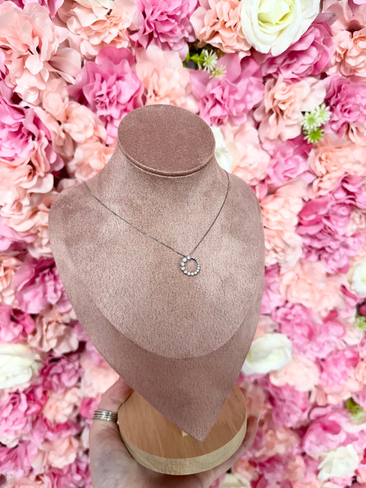 14 K White Gold .50 Carat Diamond Necklace
