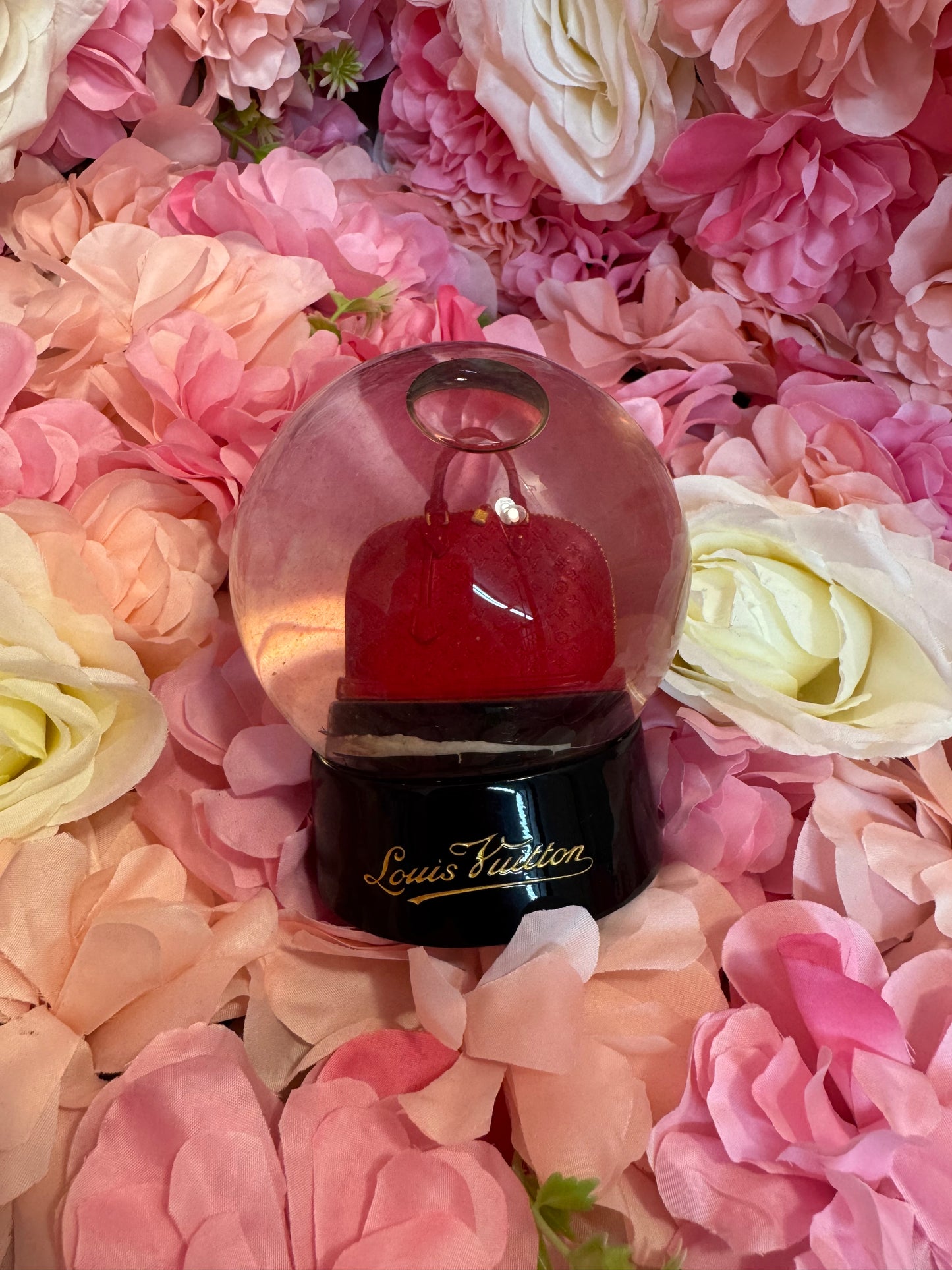 Louis Vuitton Red Alma VIP Snow Globe As Is