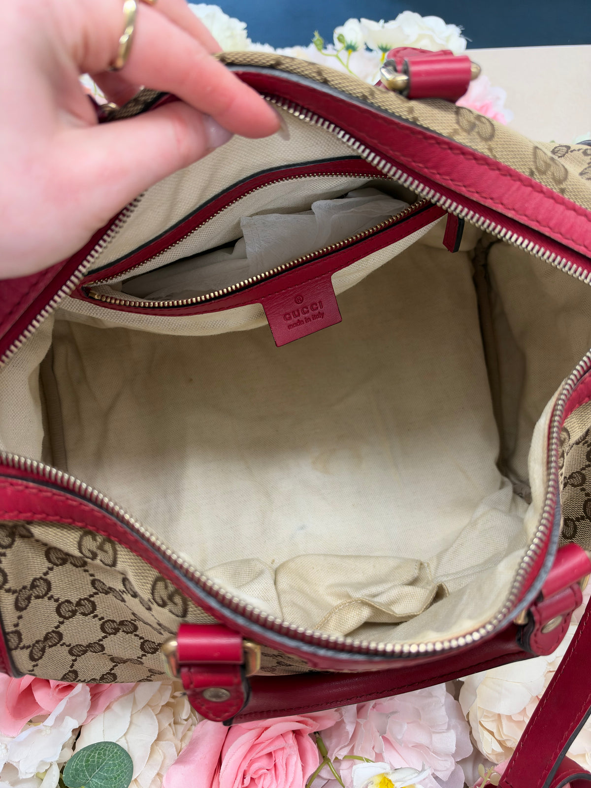 Gucci Canvas Bag With Strap