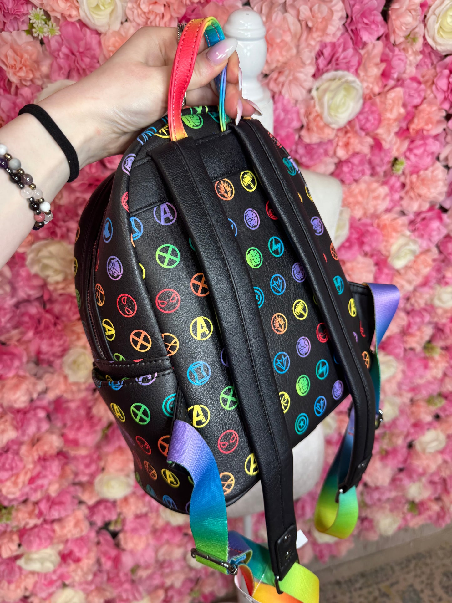 Disney Loungefly Marvel Pride Backpack Purse