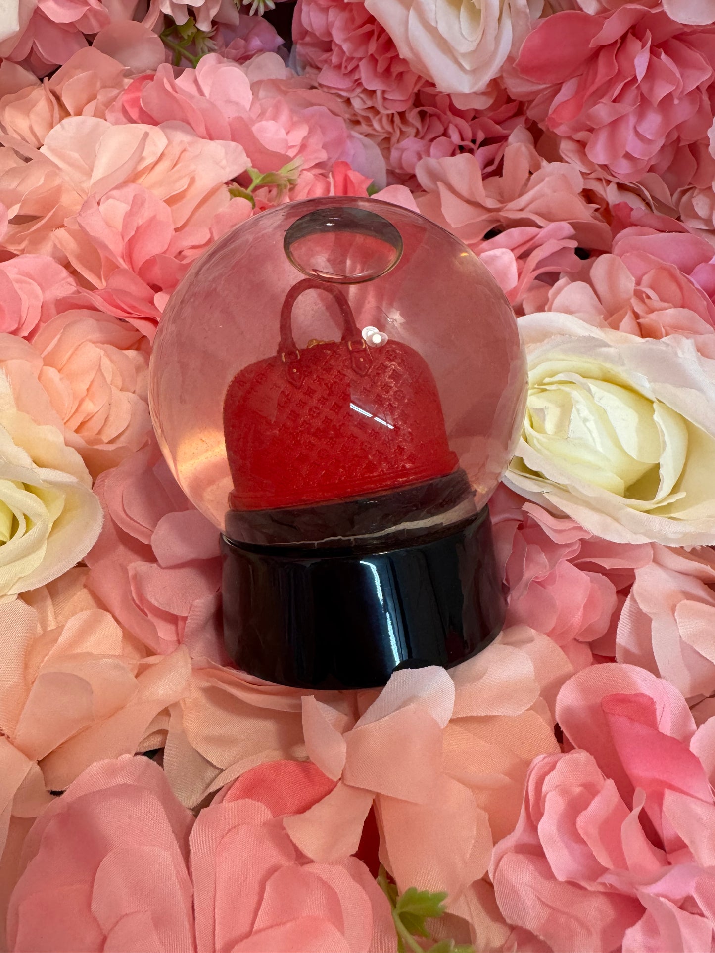 Louis Vuitton Red Alma VIP Snow Globe As Is