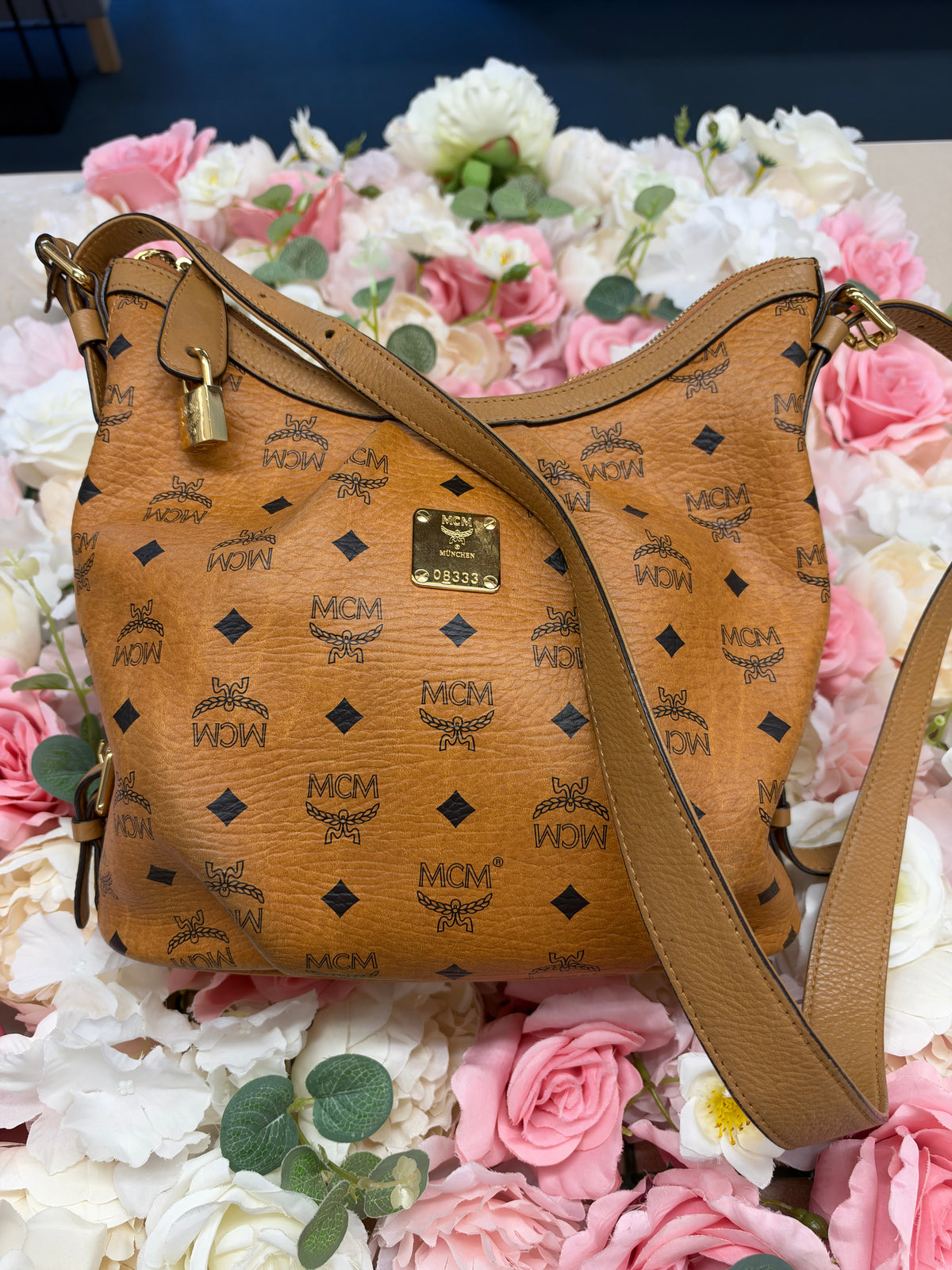 MCM Viestos Hobo Shoulder Bag