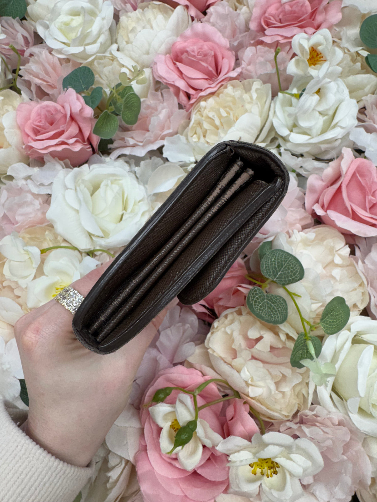 Louis Vuitton Damier Ebene Rosenberg Wallet