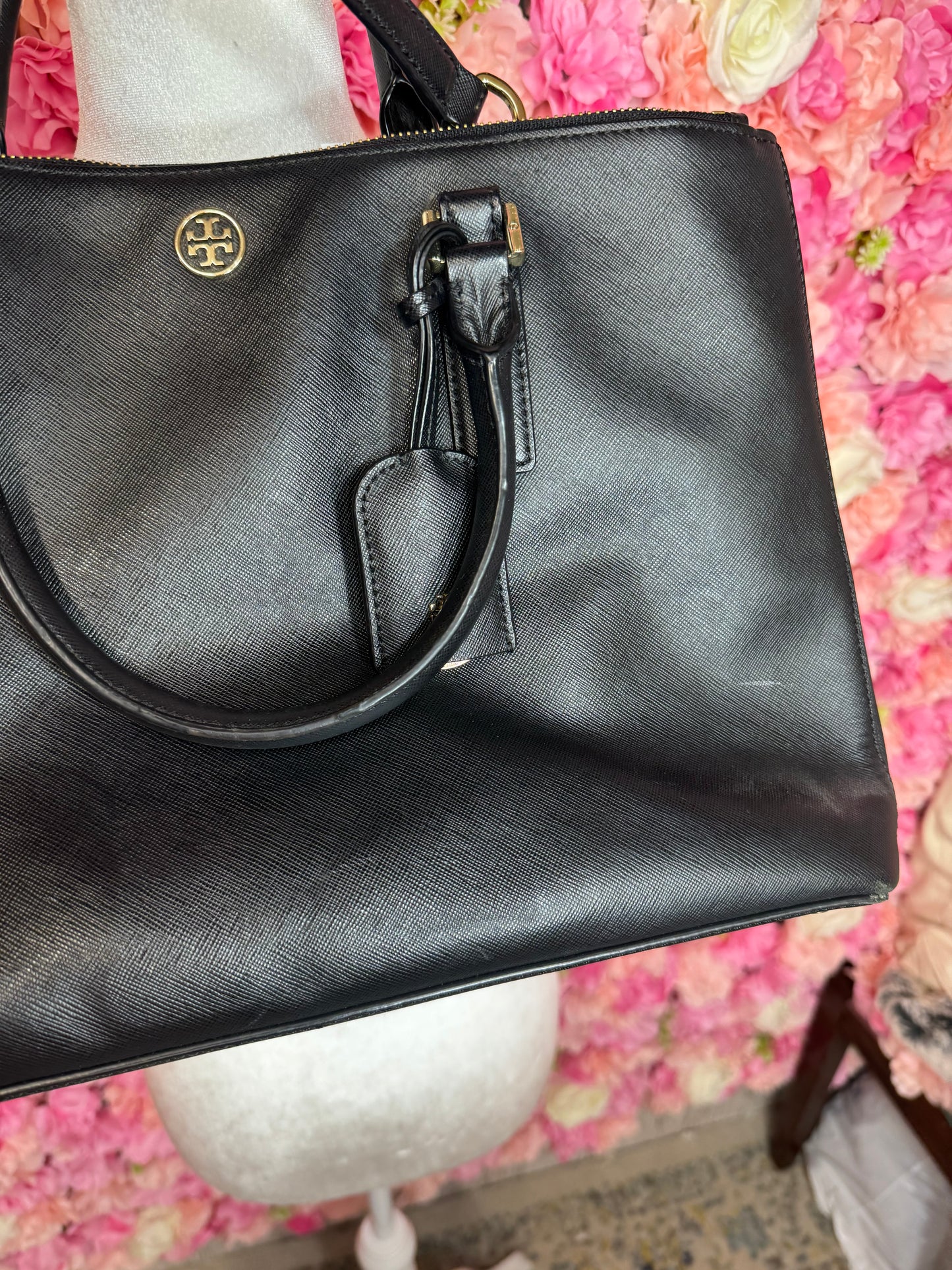 Black Tory Burch Robinson Tote