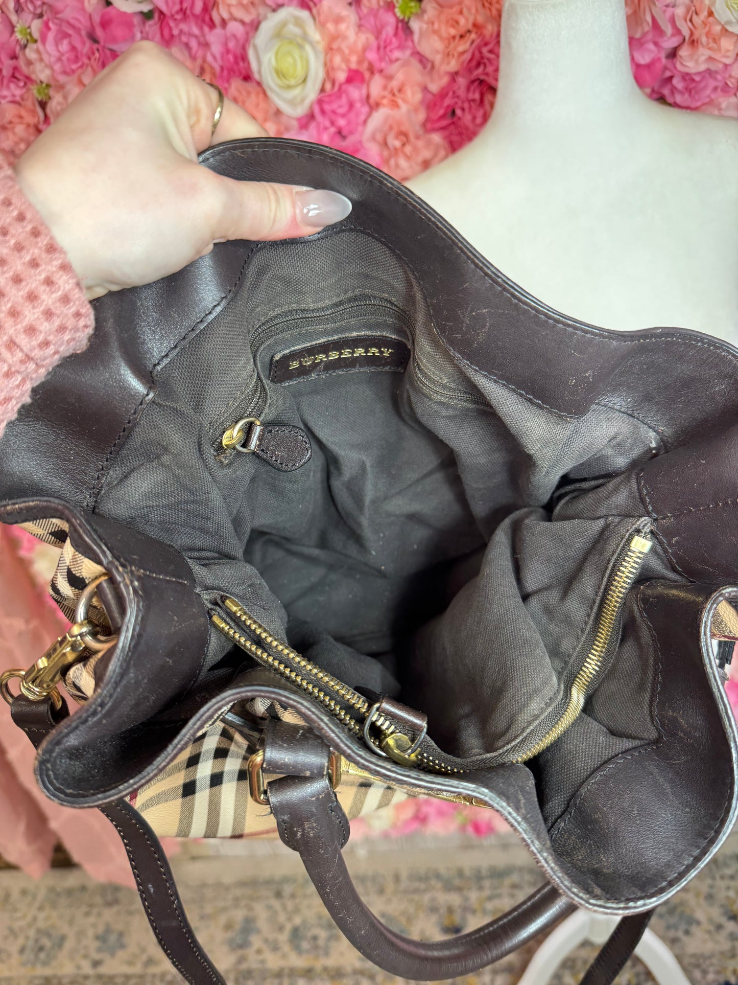 Burberry Haymaker Check Bag