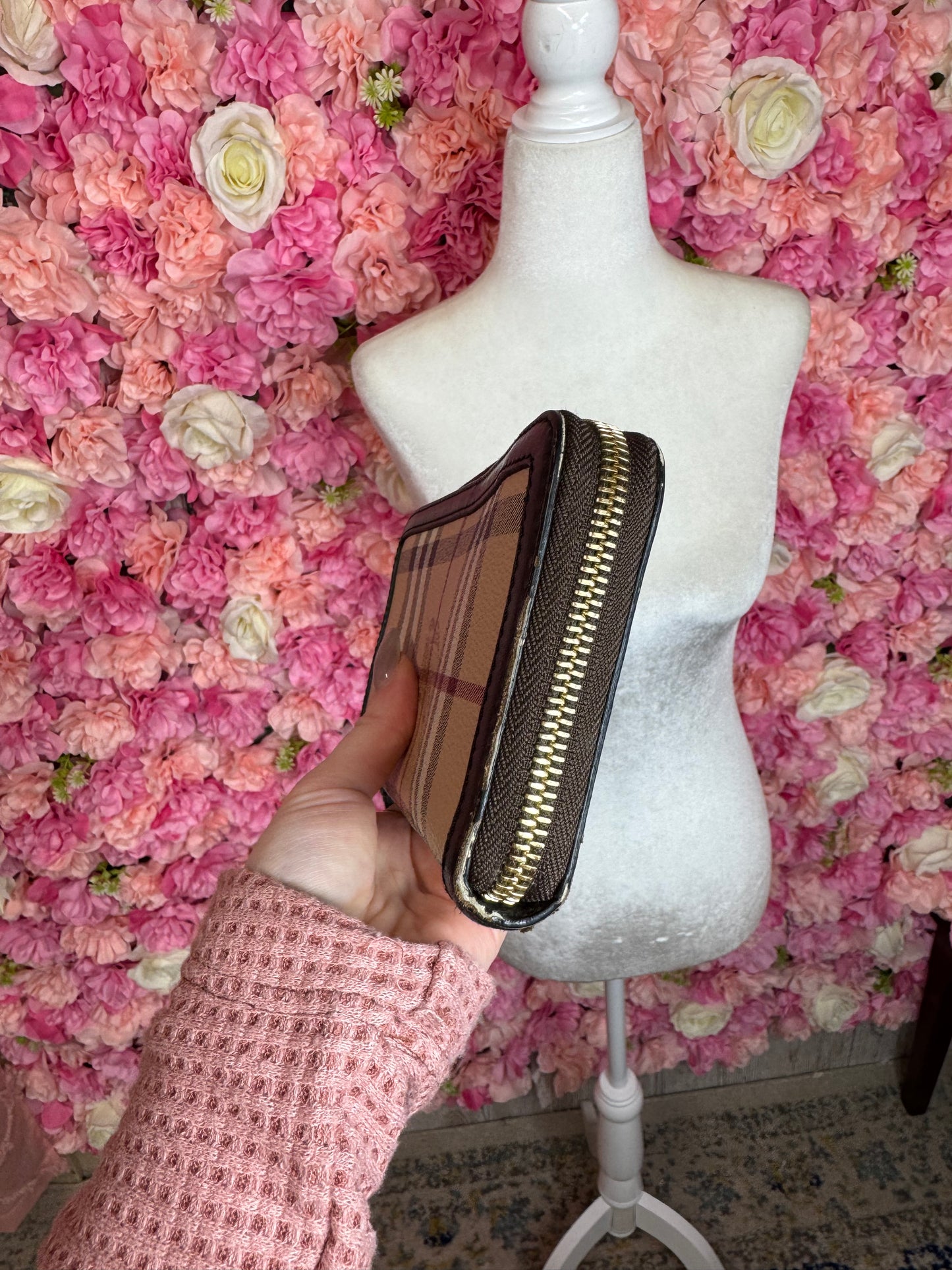 Burberry Zip Around Wallet