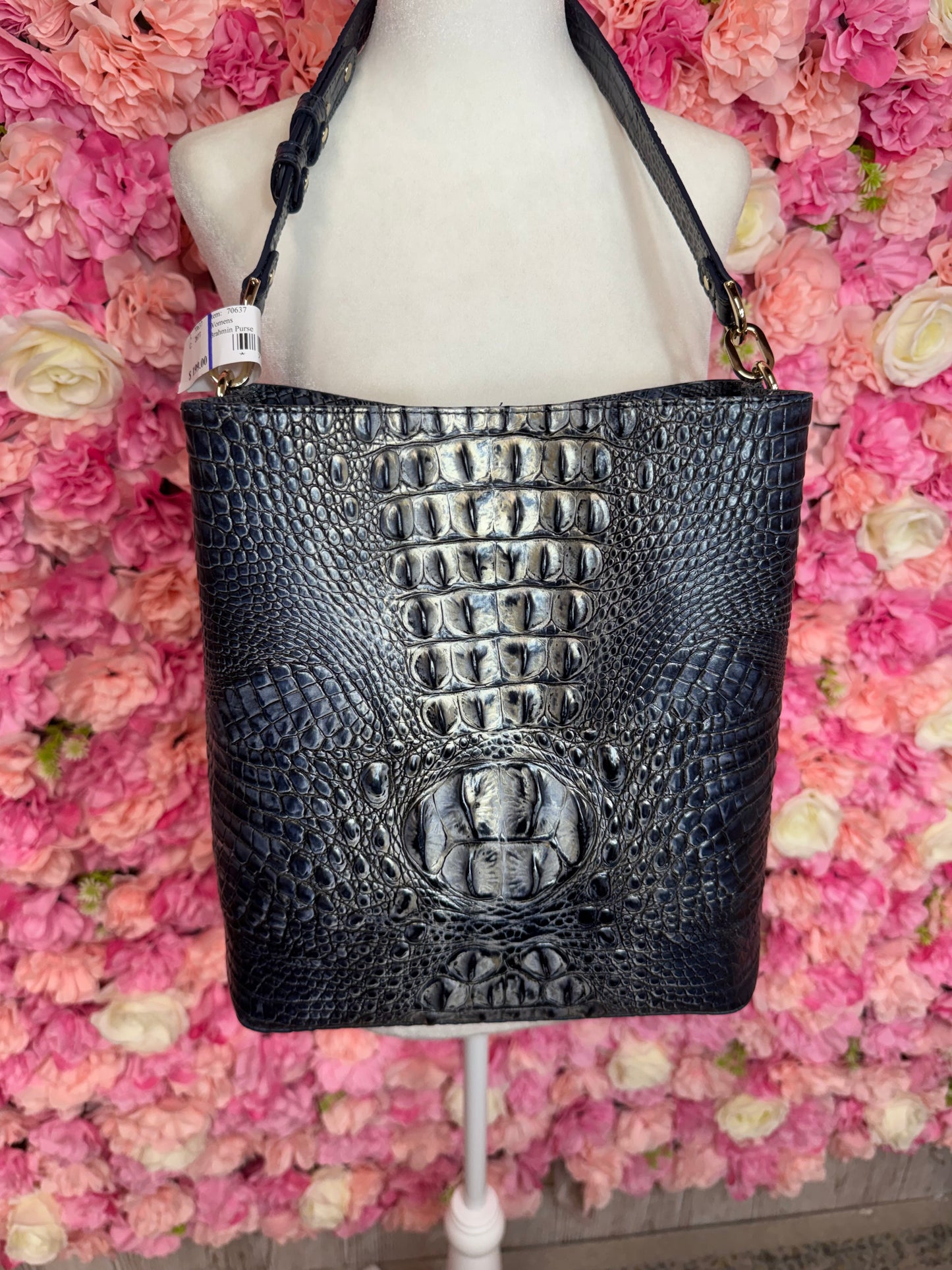 NWOT Navy Metallic Brahmin