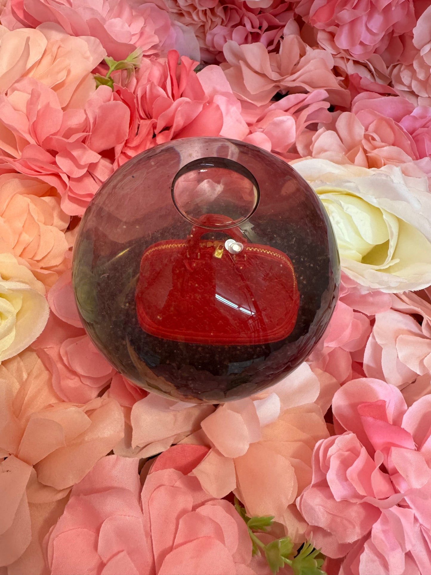 Louis Vuitton Red Alma VIP Snow Globe As Is