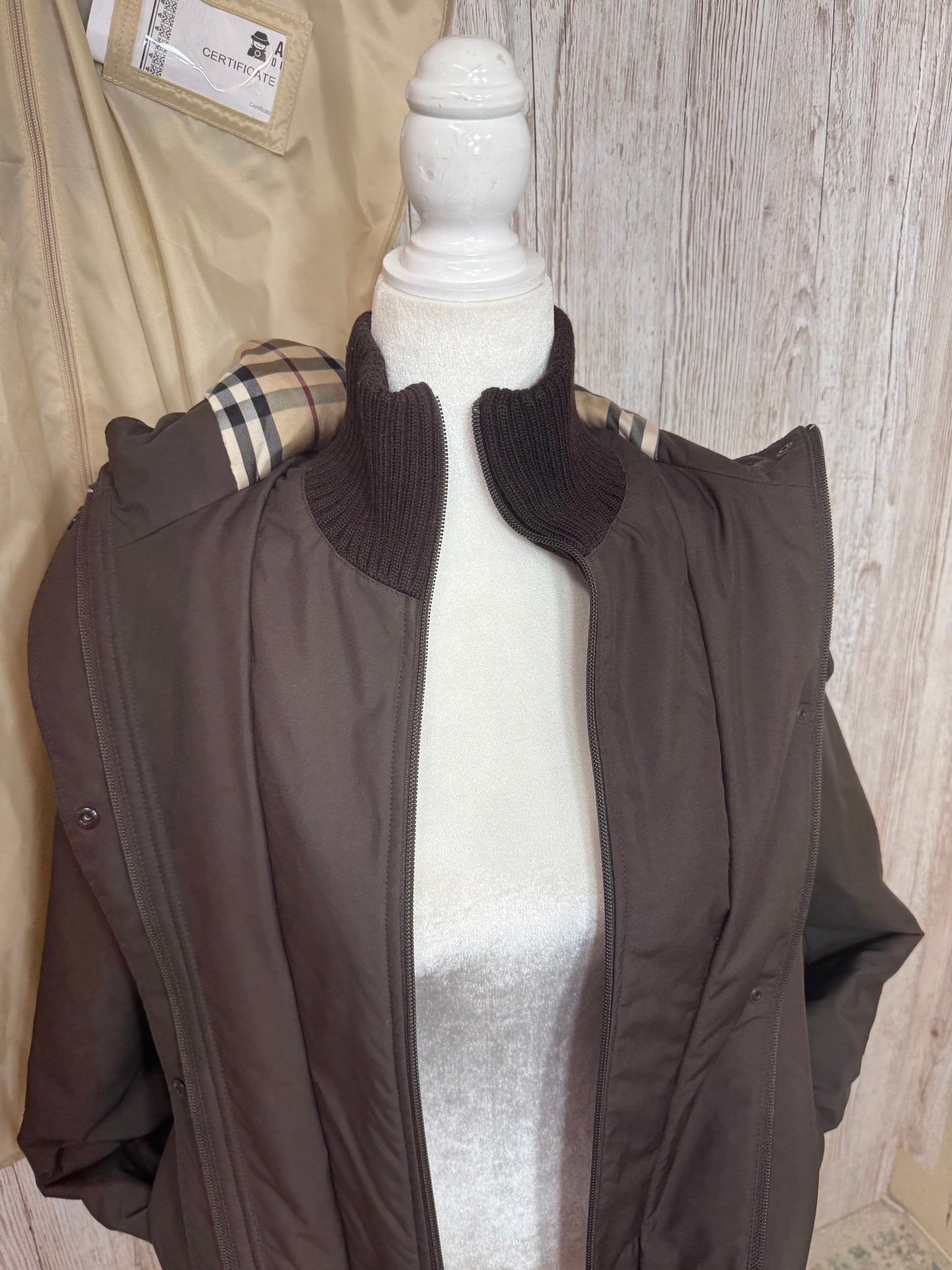 Women’s Hooded Burberry Jacket Size Small