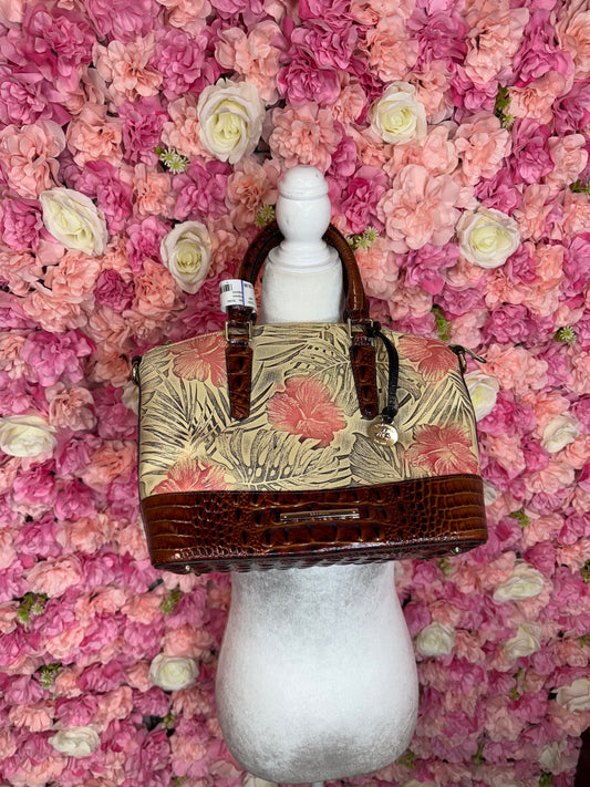 Hibiscus Floral Brahmin Bag
