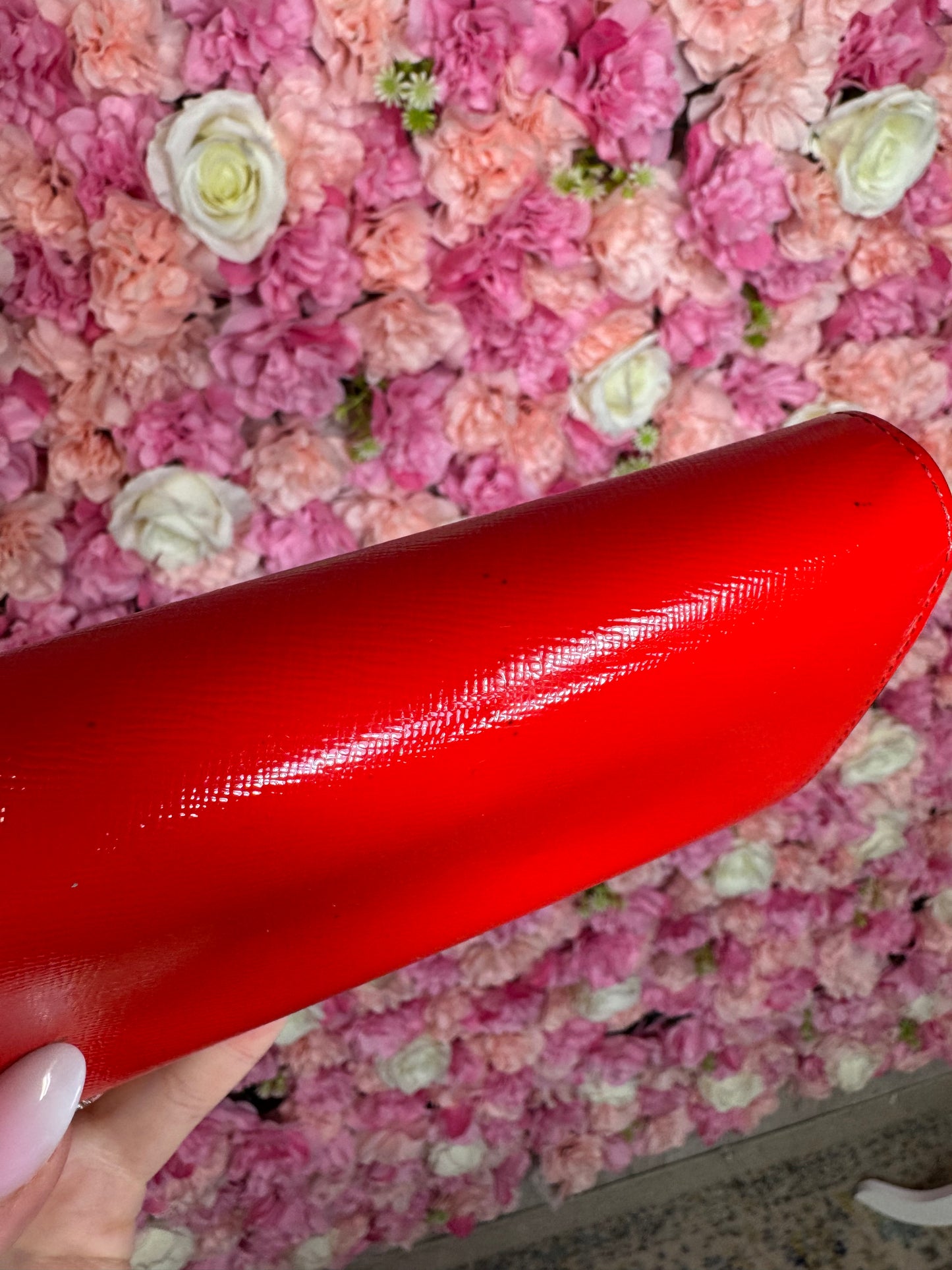 Red MCM Long Wallet