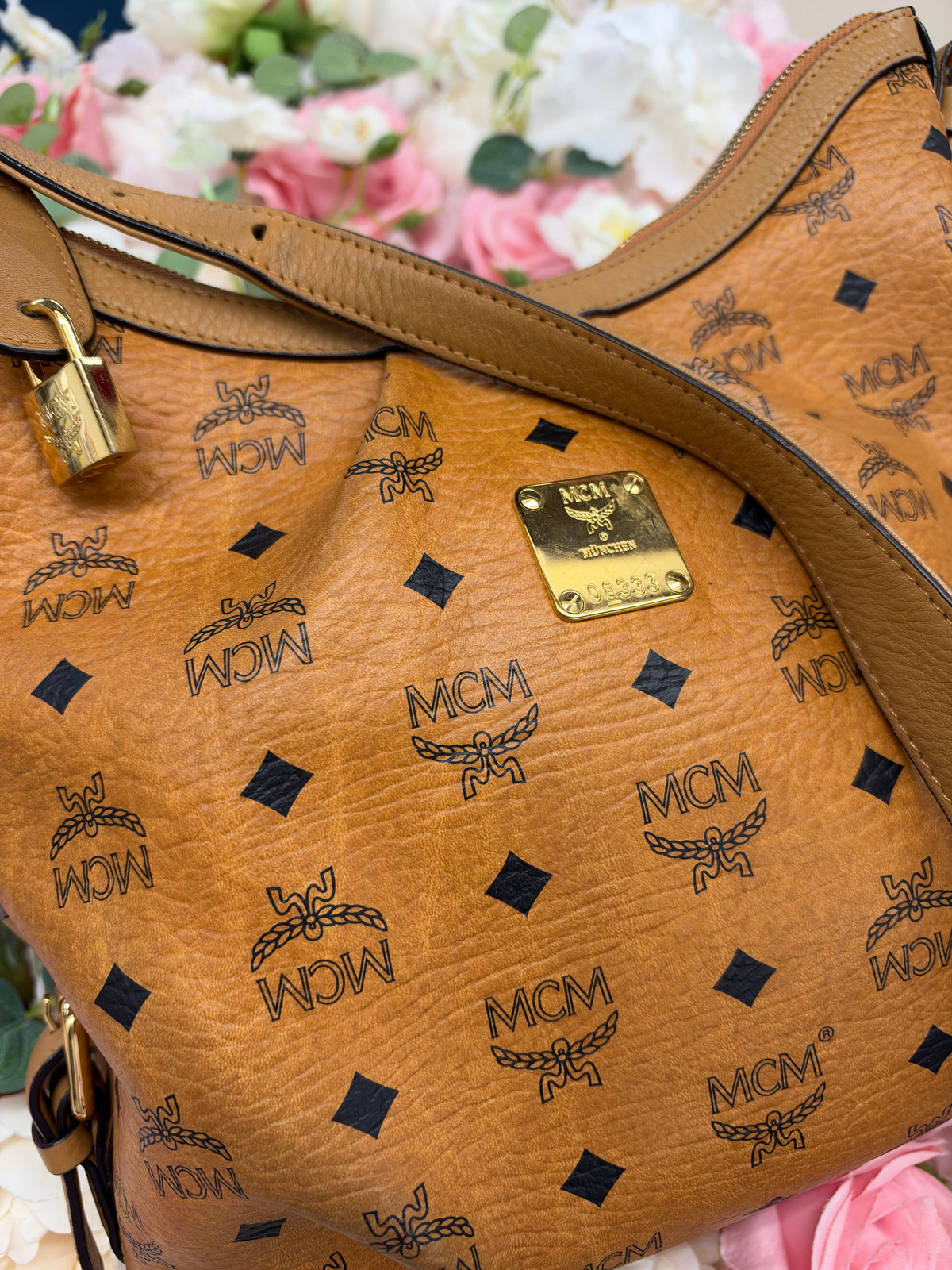 MCM Viestos Hobo Shoulder Bag