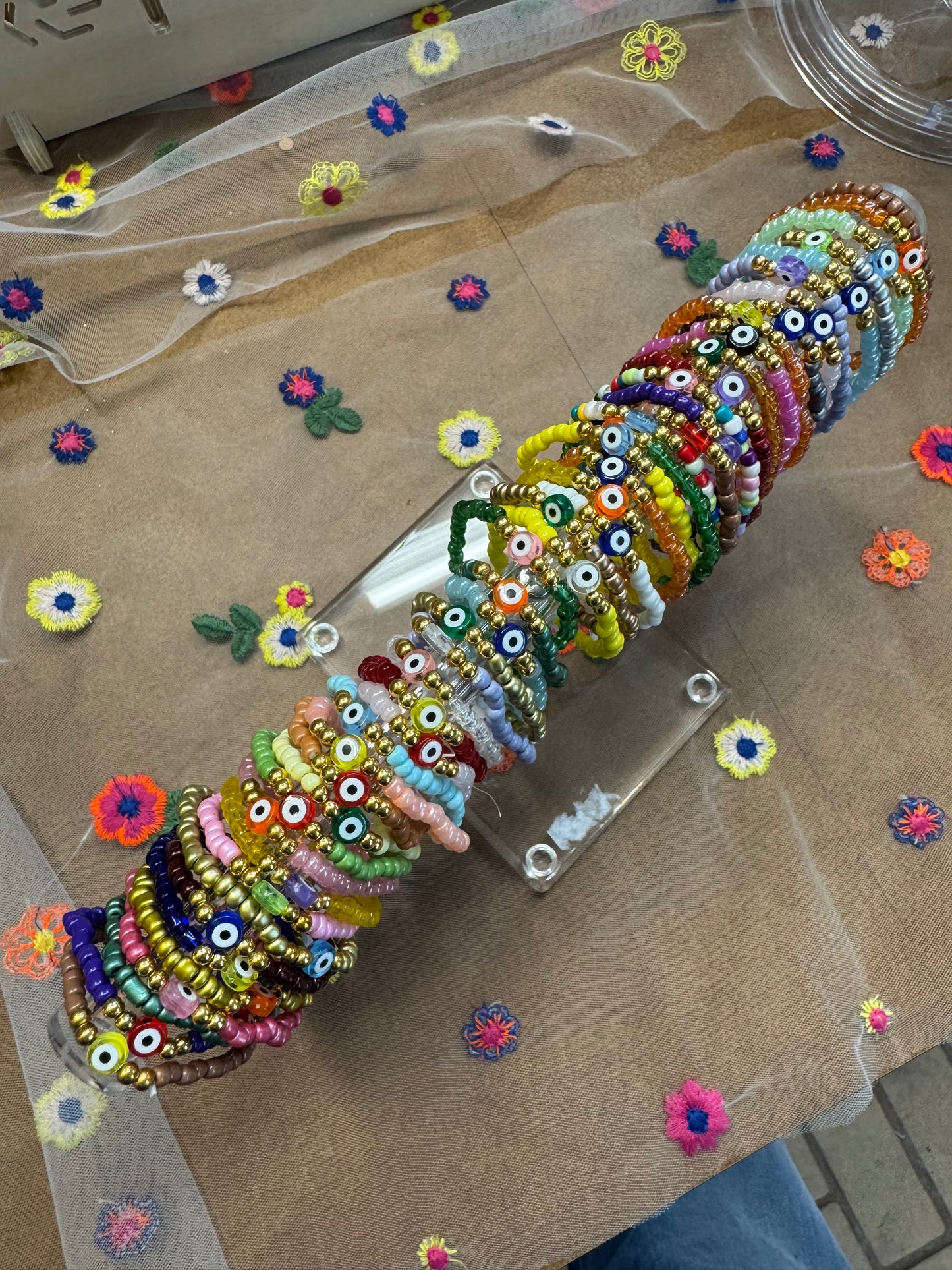 Mystery Beaded Evil Eye Bracelet