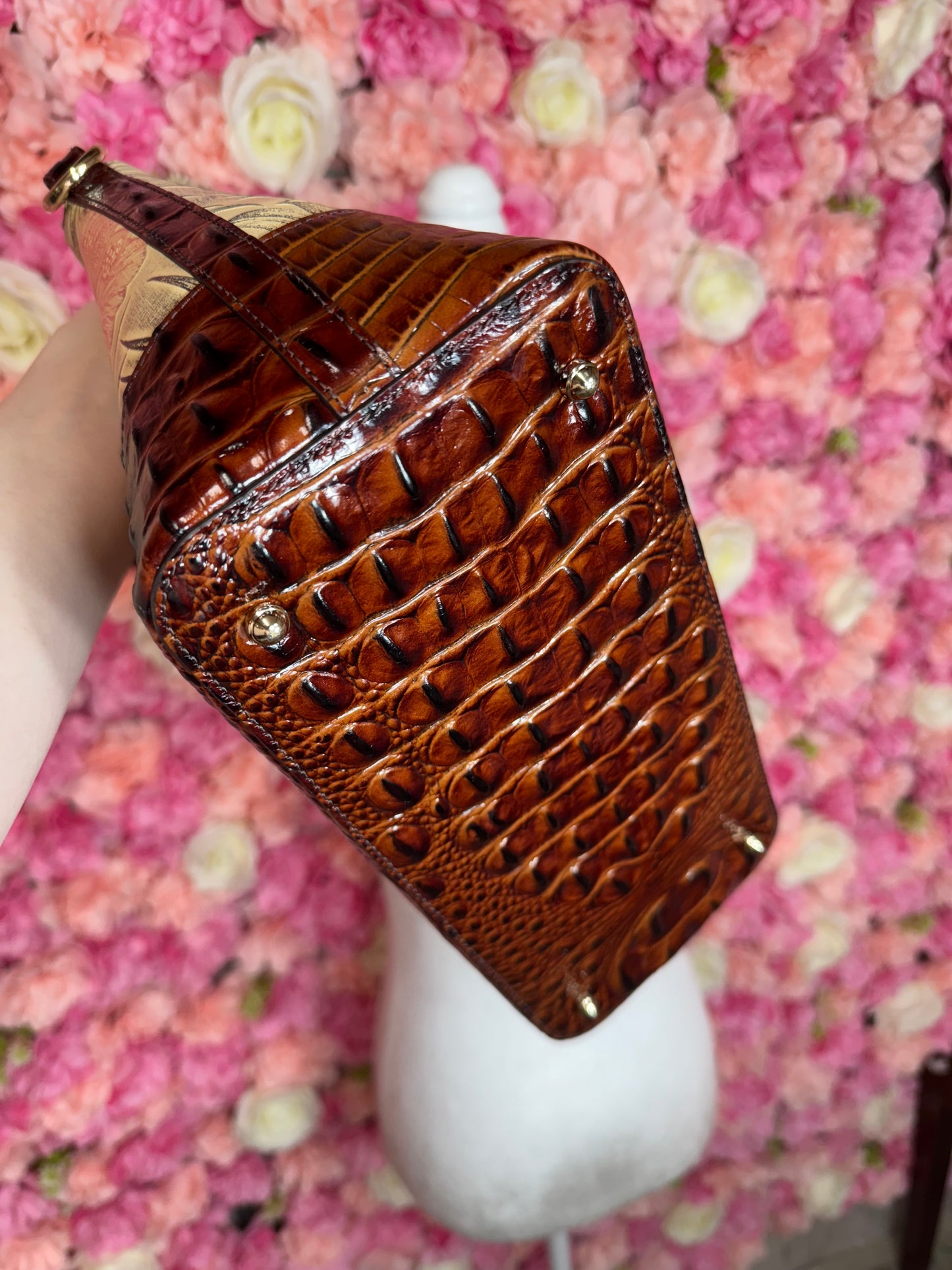 Hibiscus Floral Brahmin Bag
