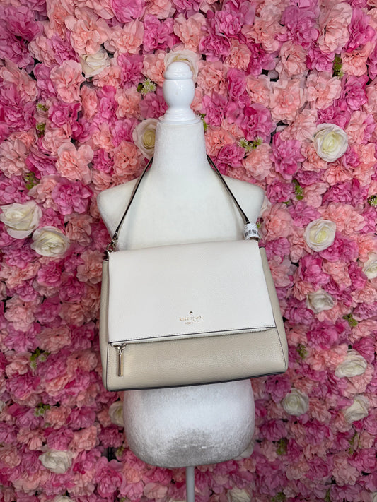 Taupe & Cream Kate Spade Shoulder Bag