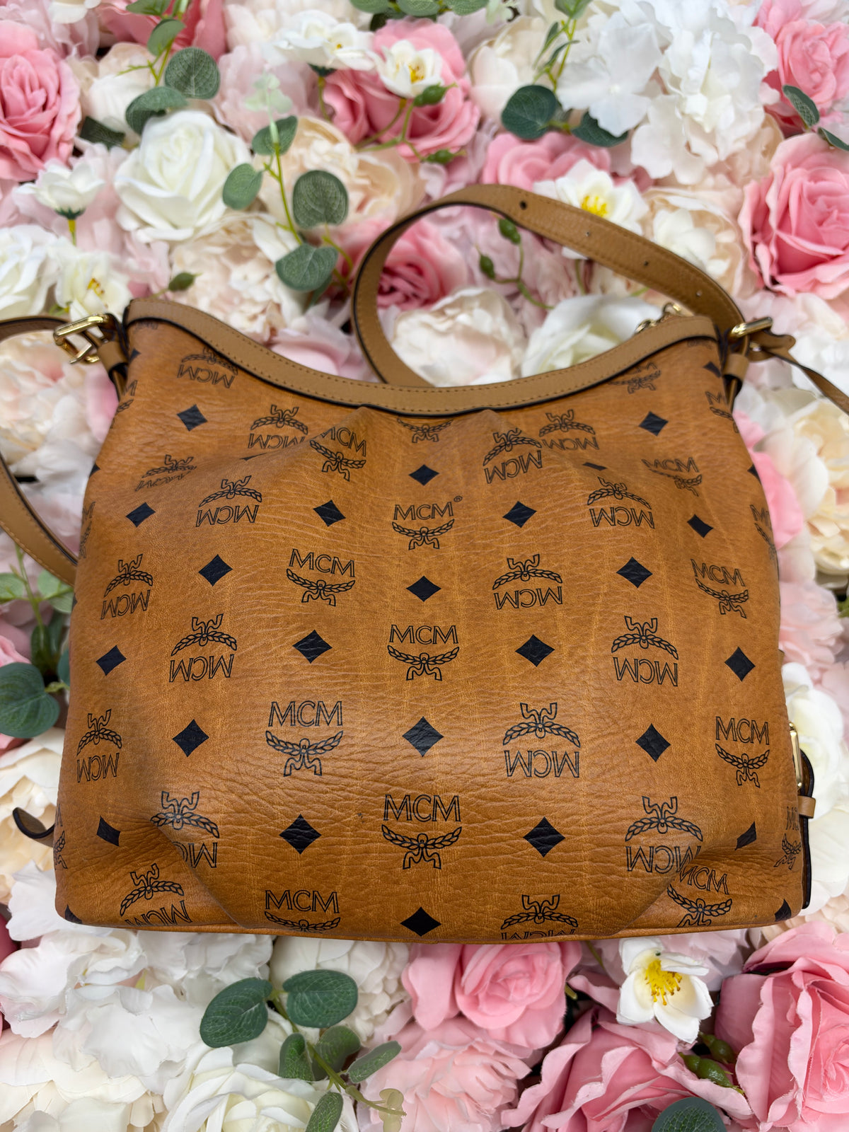 MCM Viestos Hobo Shoulder Bag