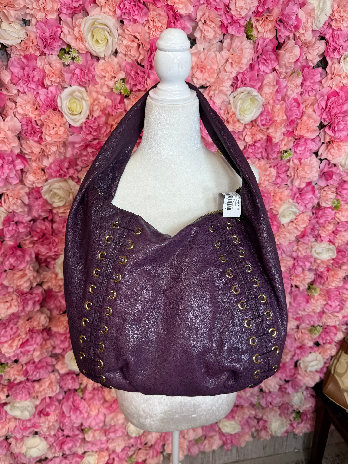 Eggplant and Gold Michael Kors Shoulder Bag