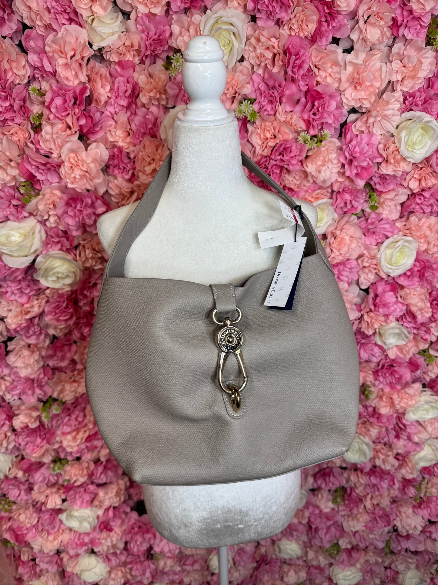 NWT Dooney & Bourke Taupe Shoulder Bag Retail $428