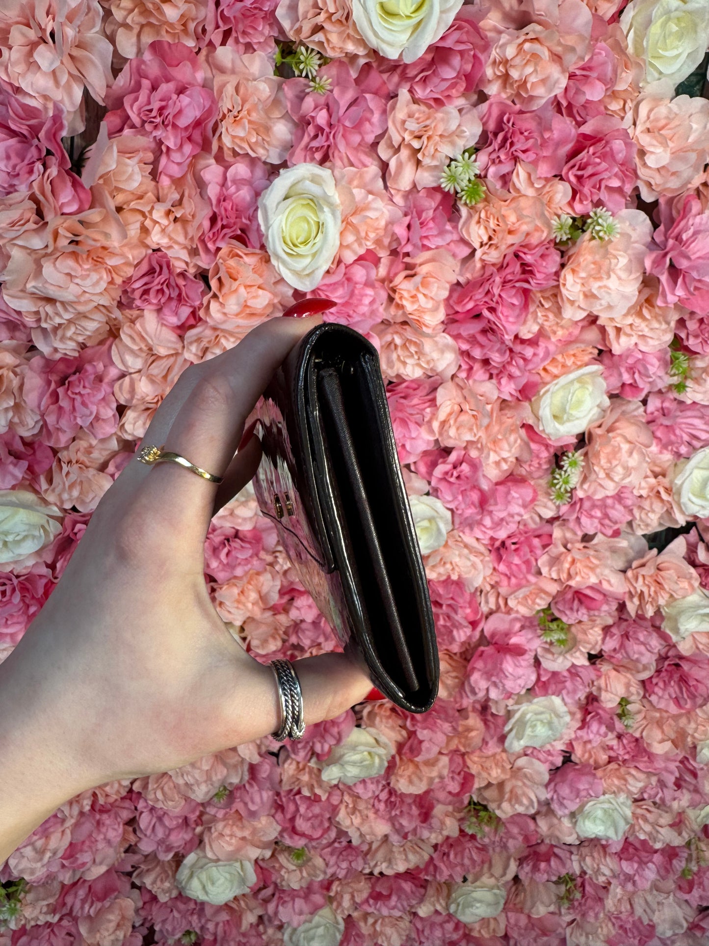 Louis Vuitton Oxblood/Deep Brown Sarah Wallet