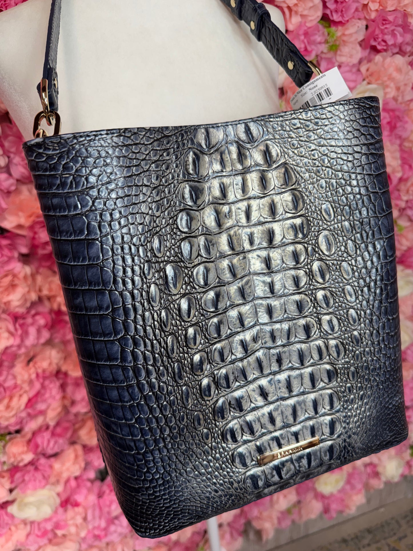 NWOT Navy Metallic Brahmin