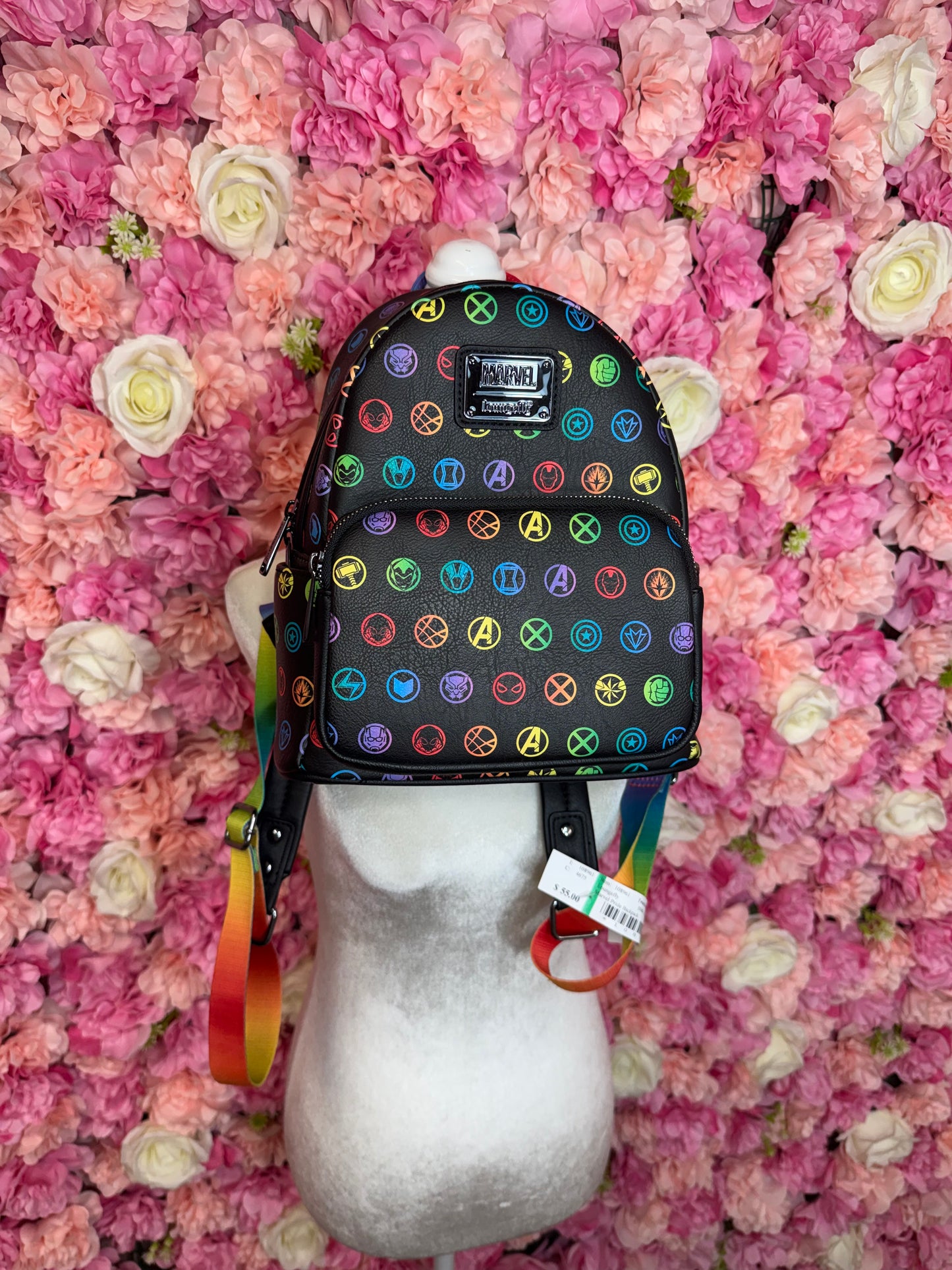 Disney Loungefly Marvel Pride Backpack Purse
